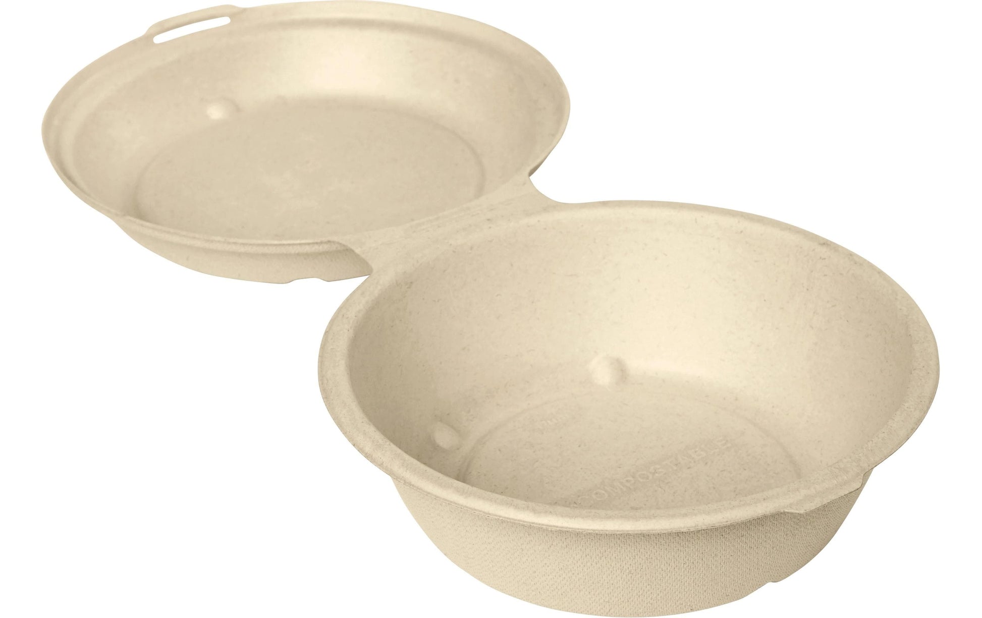 Duni Take-away-Box, Bagasse (Zuckerrohr) – 750 ml, beige – 55 Stk.