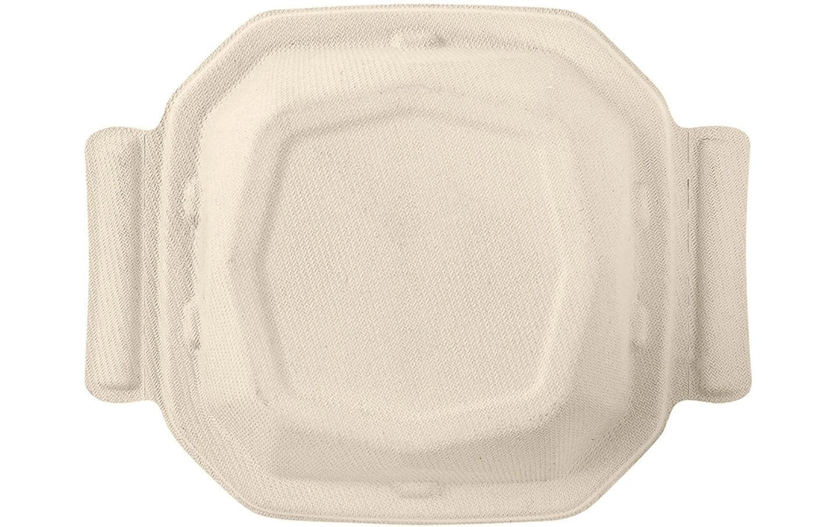 Duni Deckel Octabagasse für Box 400 ml, Bagasse (Zuckerrohr) – 201 × 157 mm – beige – 50 Stk.