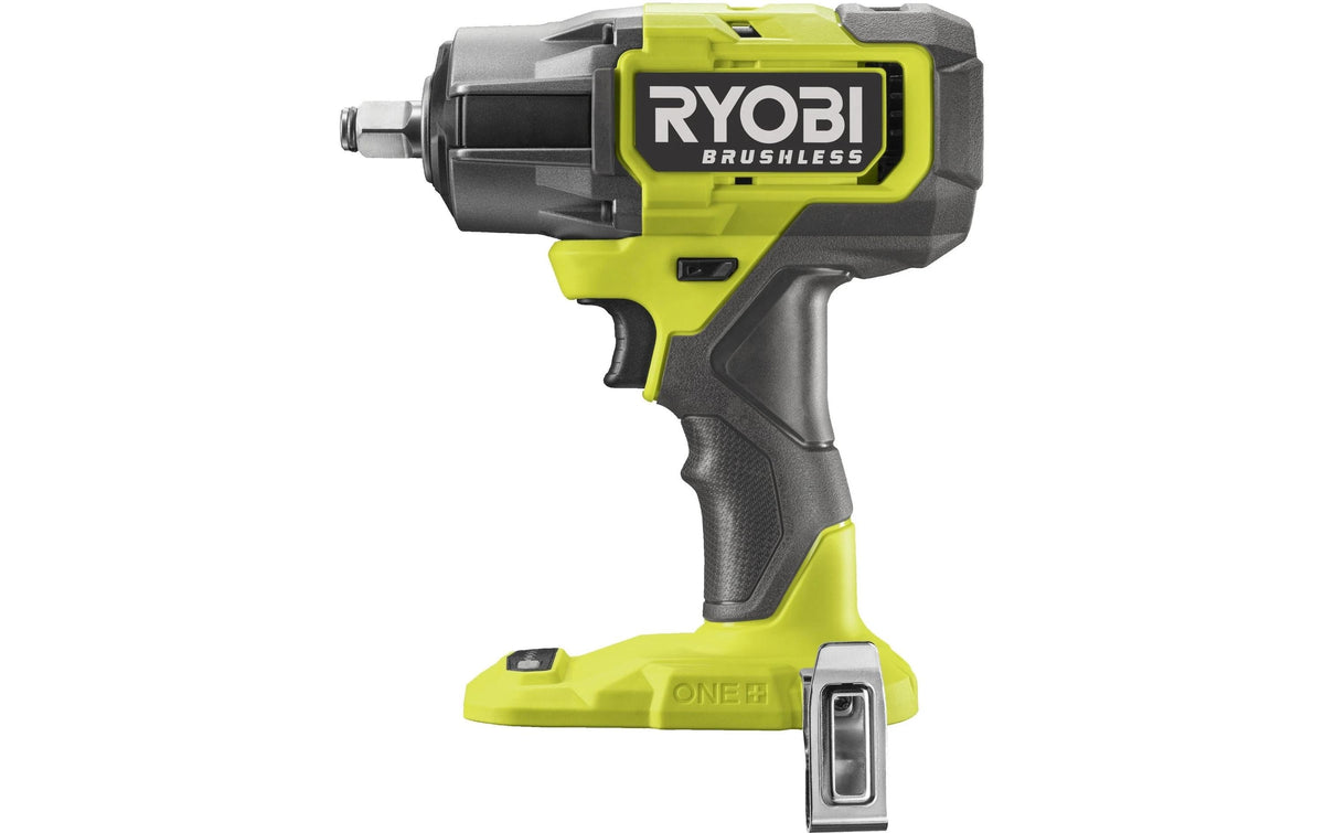 Ryobi RIW18BL-0 Akku-Schlagschrauber, bürstenlos – 18 V – 1/2" Vierkantaufnahme – 400–1000 Nm – Solo – ONE+