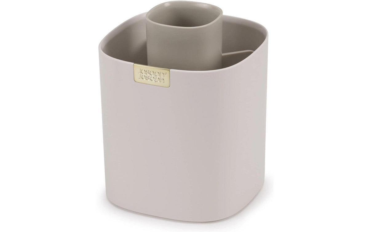Joseph Joseph Zahnbürstenhalter Viva – Kunststoff, 11,5×14,3 cm, Beige