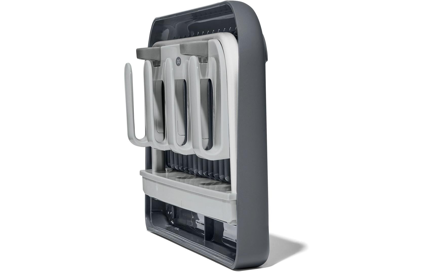 OXO Abtropfgestell 16,8 × 31,9 × 5 cm, Kunststoff/Polypropylen (PP), Grau, für Trinkflaschen
