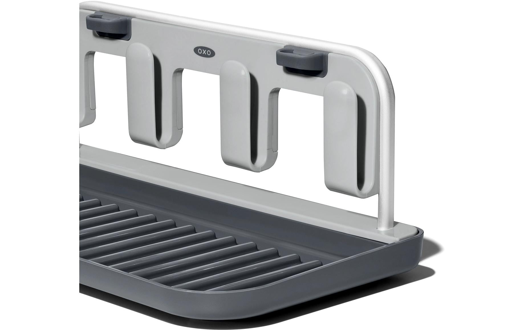 OXO Abtropfgestell 16,8 × 31,9 × 5 cm, Kunststoff/Polypropylen (PP), Grau, für Trinkflaschen