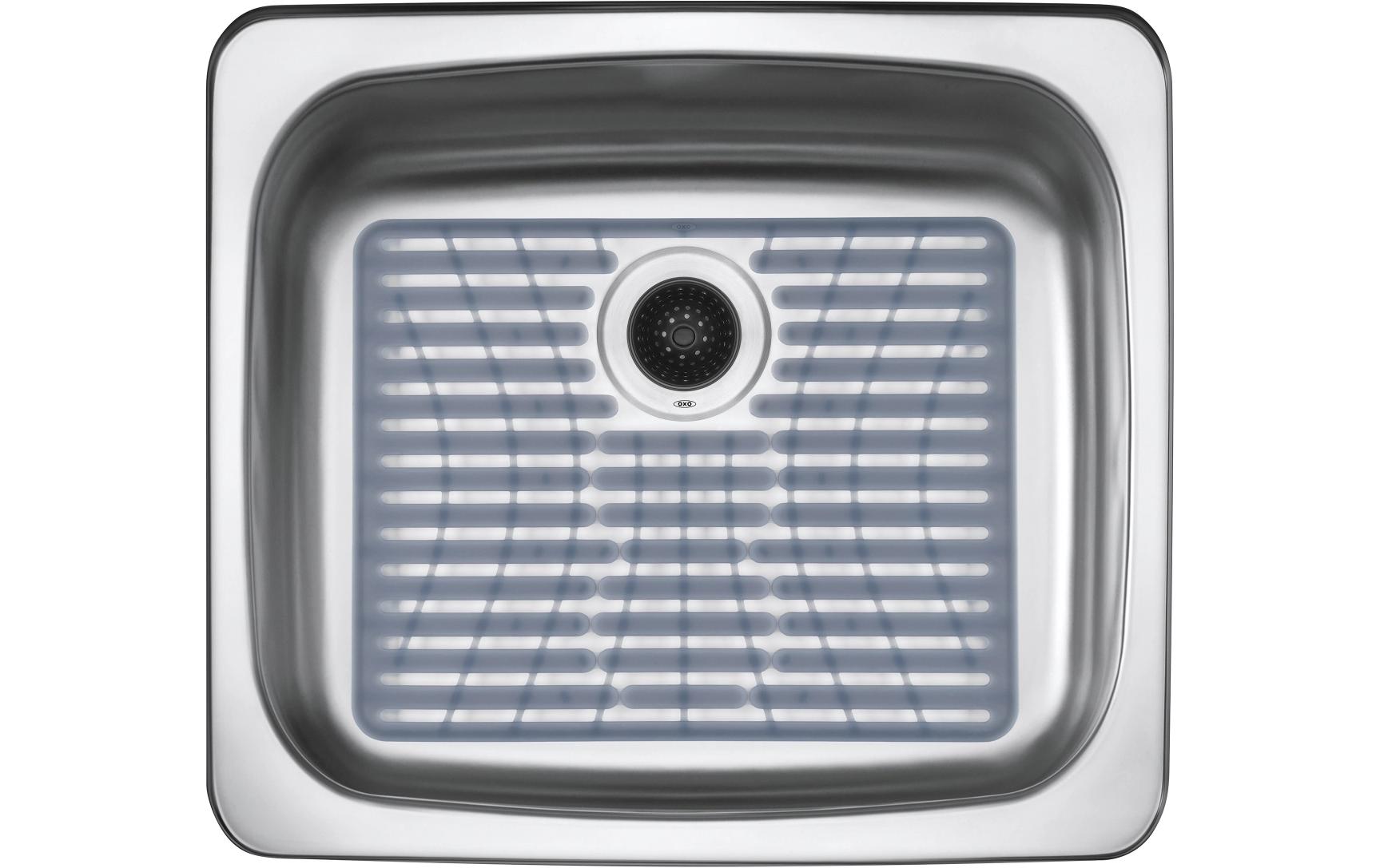 OXO Good Grips – Abtropfmatte 32 × 43 × 2 cm, Silikon, Grau