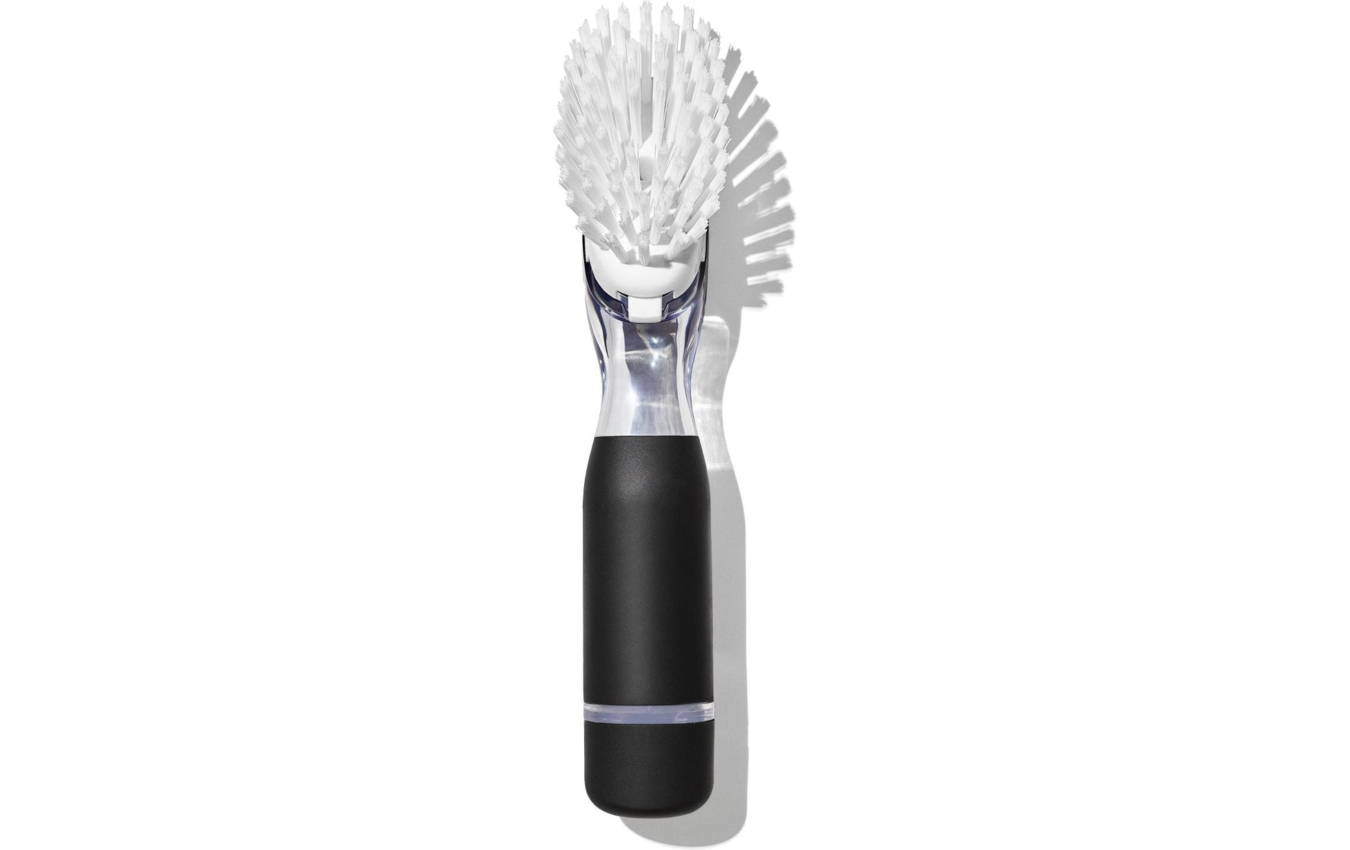 OXO Good Grips Abwaschbürste – Nylon, Kunststoff, 23,6 cm, Schwarz, mit Seifenspender, spülmaschinenfest
