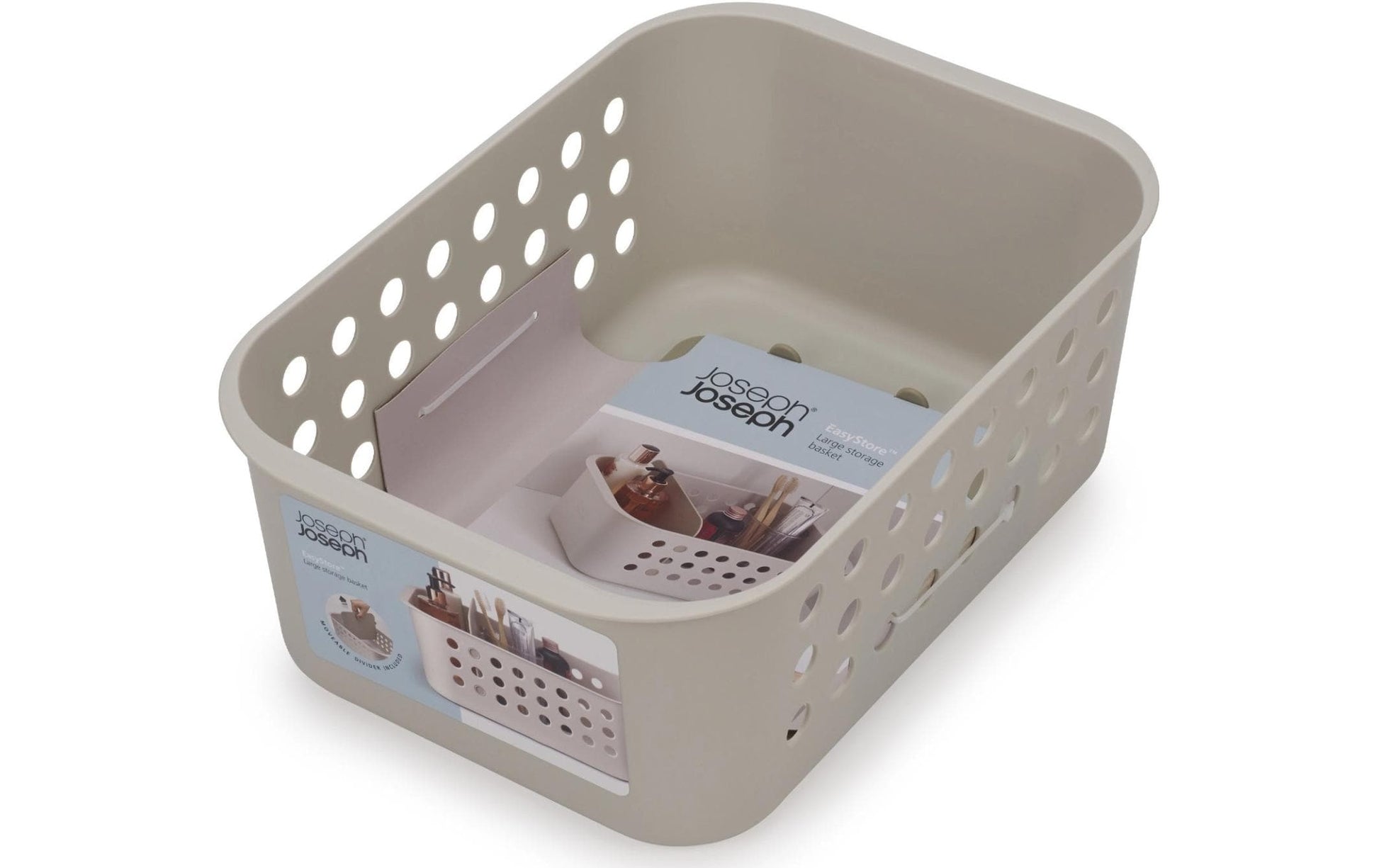 Joseph Joseph Aufbewahrungsbox (Bad) – Kunststoff, 24×35,1×14 cm, Beige