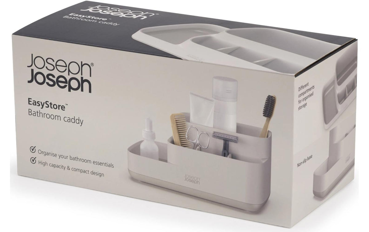 Joseph Joseph Aufbewahrungsbox (Badezimmer) EasyStore – Kunststoff (BPA-frei), 11,9×11,6 cm, Beige