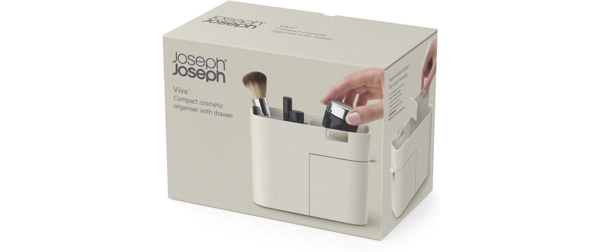 Joseph Joseph Aufbewahrungsbox – 9,7×17×12 cm, Kunststoff, Beige