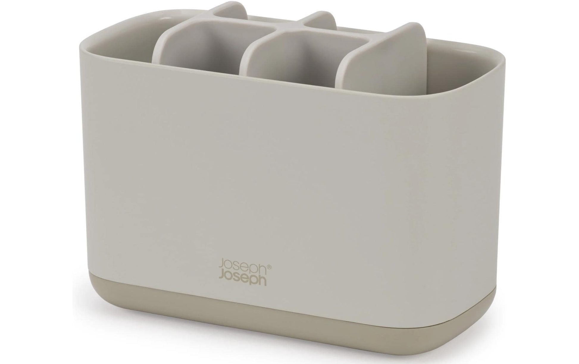 Joseph Joseph Zahnbürstenhalter EasyStore – Kunststoff, 8,6×17,1×12,8 cm, Beige