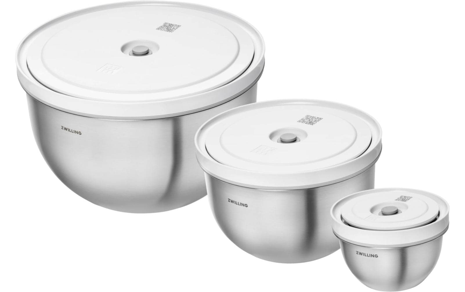 ZWILLING Vakuumschüssel Fresh&Save Bowls – 4,5 l, Ø 24 cm – für Staub Ceramique (12, 18, 24 cm), 6 Stk.