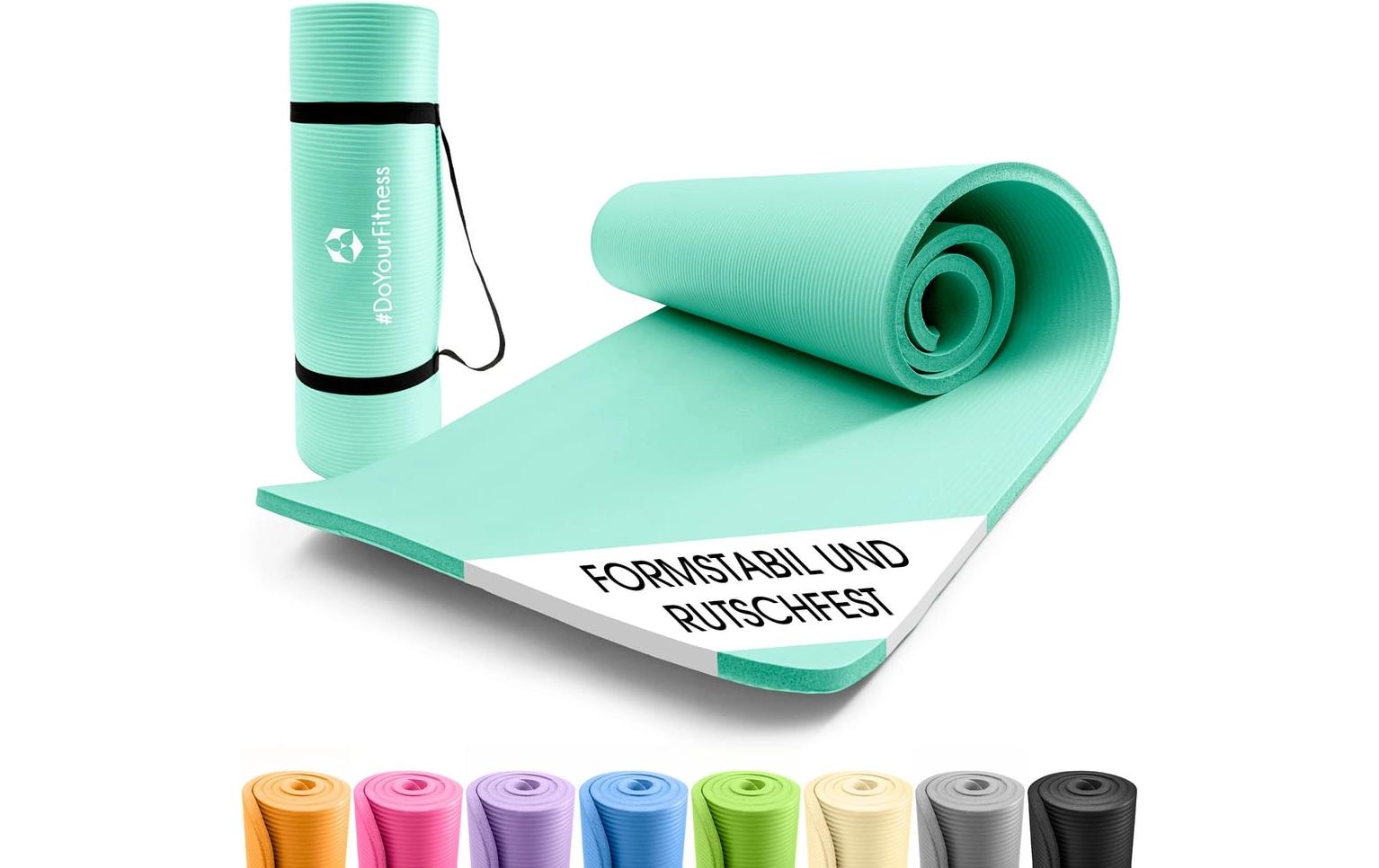 World Fitness Yogini Fitnessmatte – türkis – 610 × 1830 × 10 mm – für Yoga, Pilates
