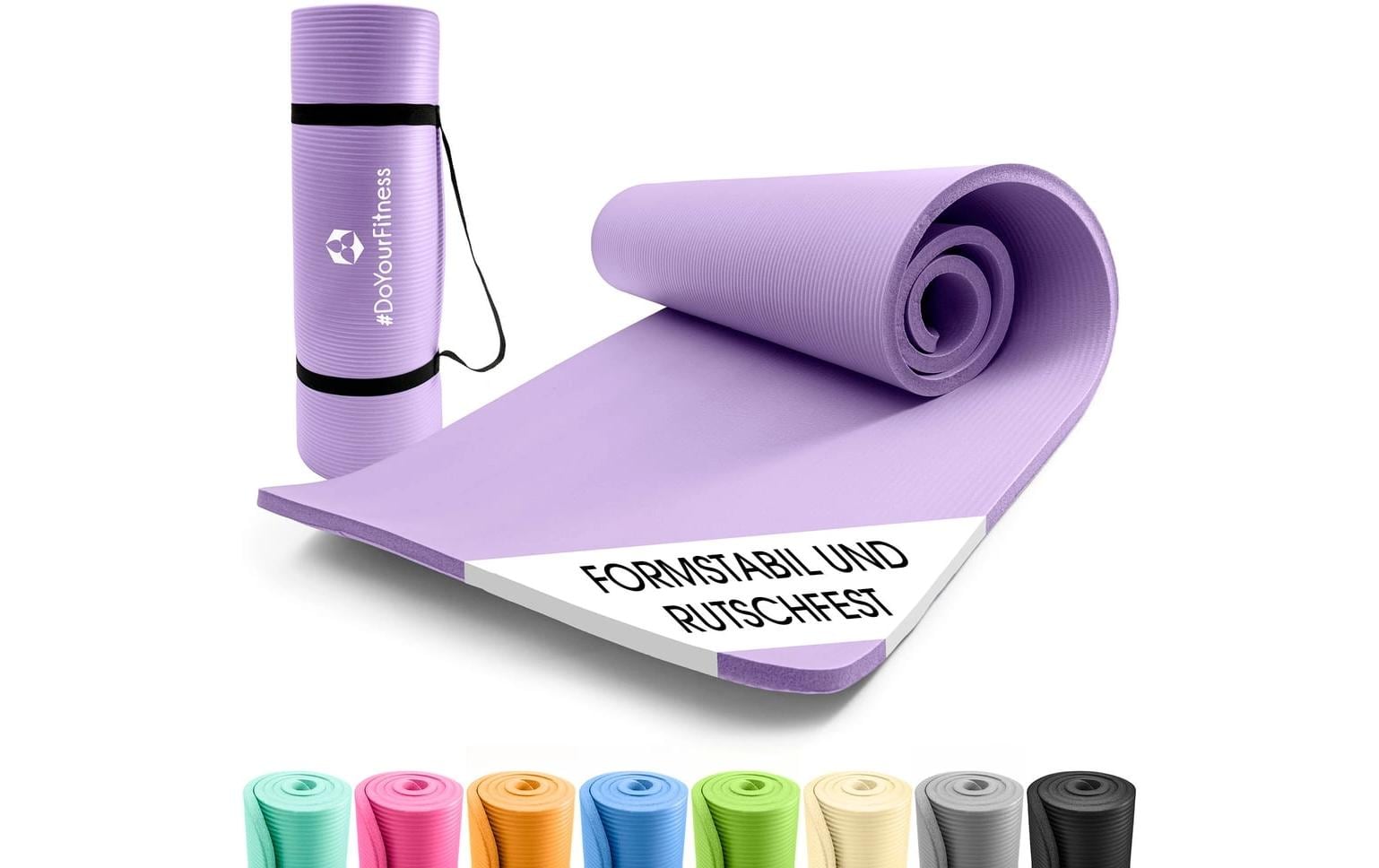 World Fitness – Fitnessmatte Yamuna – 183 × 61 × 1,5 cm – lila