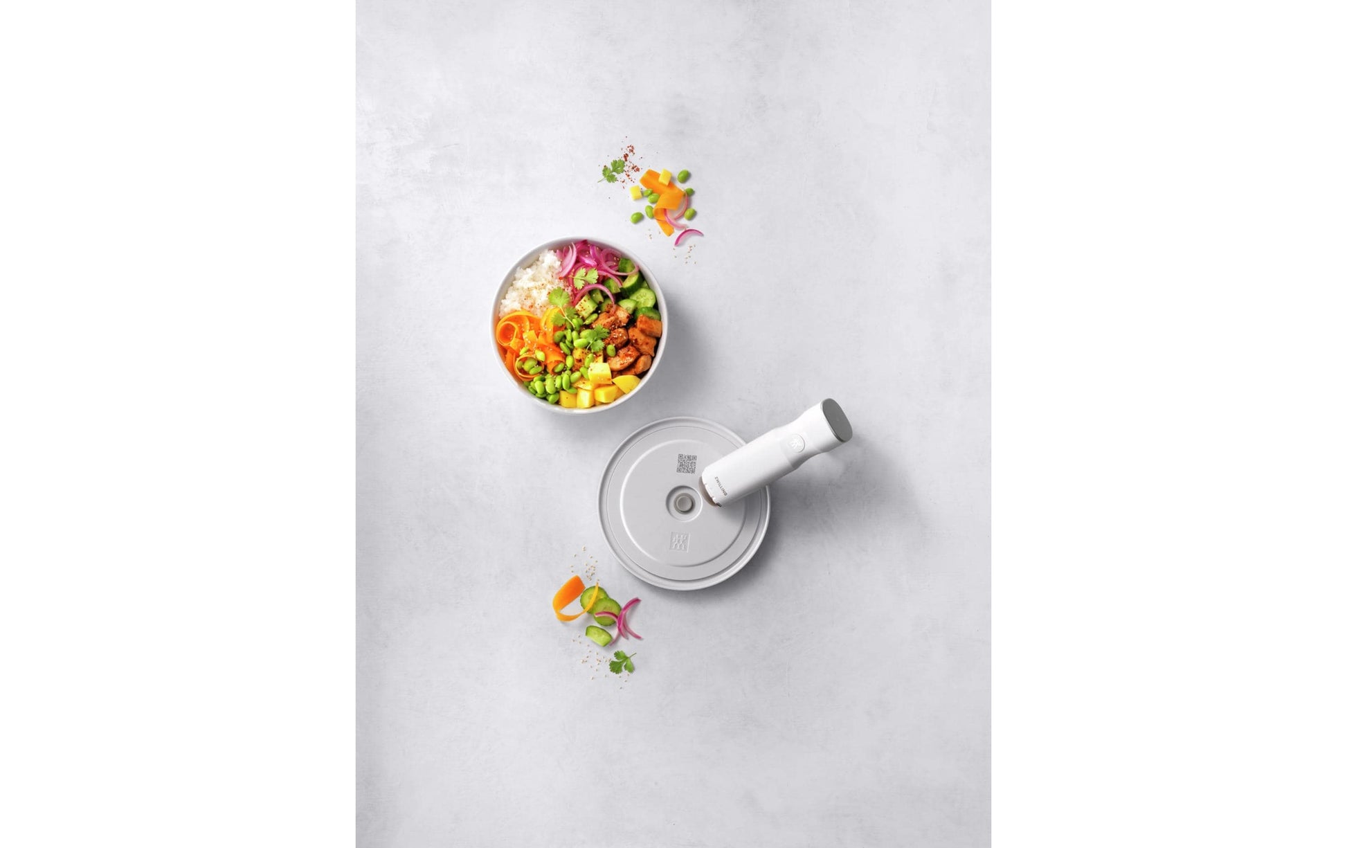 ZWILLING Vakuumdeckel – Ø 18 cm, für Fresh & Save Bowls, Staub Ceramique (ohne Griffe), Kunststoff, Weiss