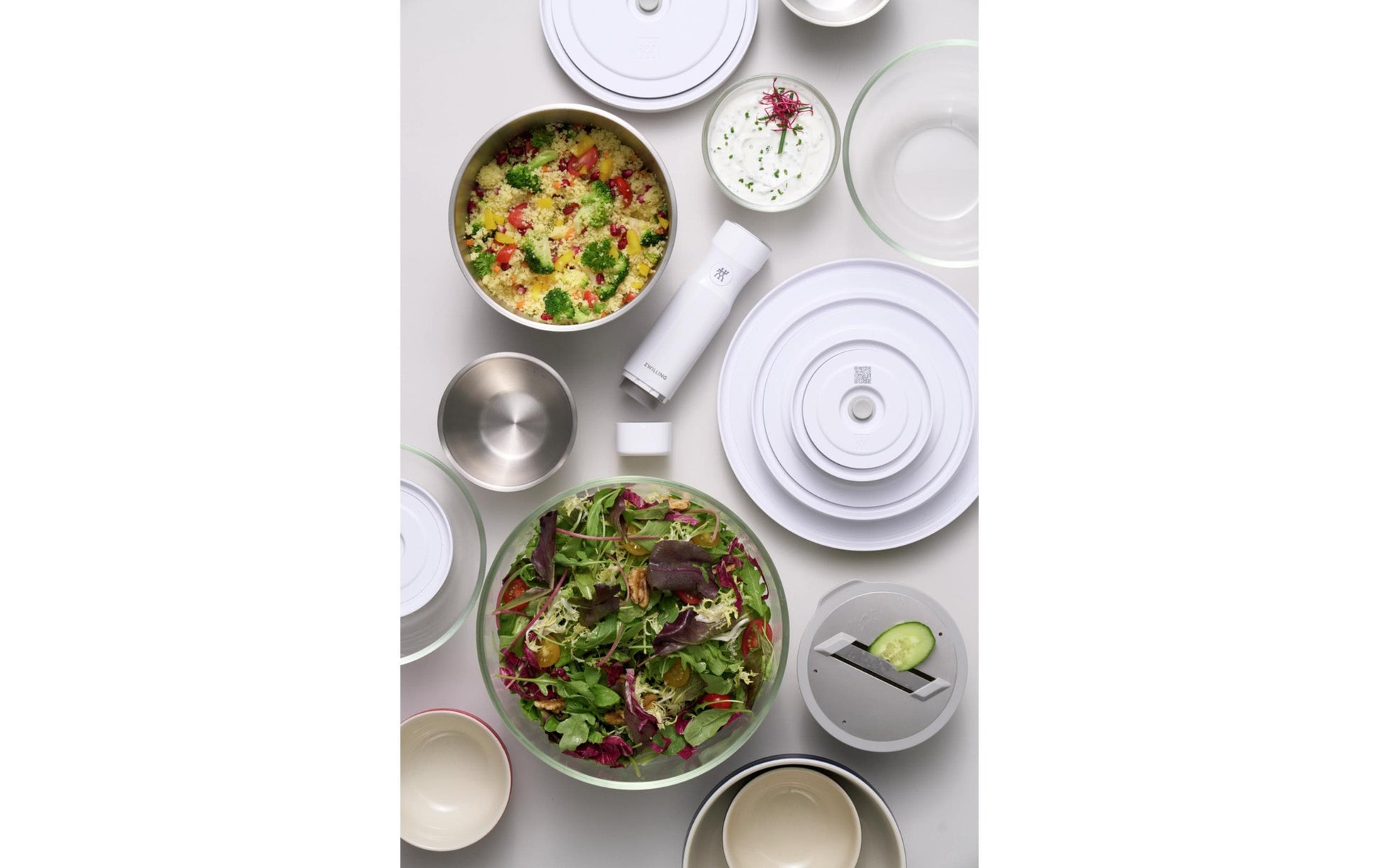 ZWILLING Vakuumdeckel – Ø 12,3 cm, für Fresh & Save Bowls 12 cm, Kunststoff, Weiss
