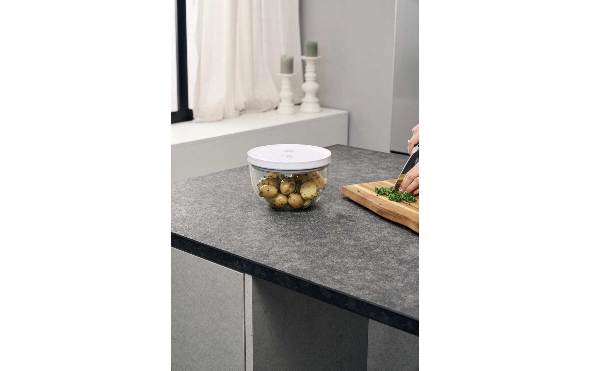 ZWILLING Vakuumdeckel – Ø 18 cm, für Fresh & Save Bowls, Staub Ceramique (ohne Griffe), Kunststoff, Weiss