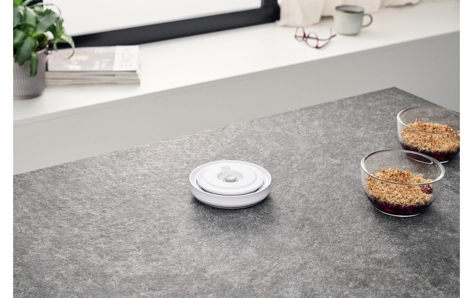 ZWILLING Vakuumdeckel – Ø 12,3 cm, für Fresh & Save Bowls 12 cm, Kunststoff, Weiss