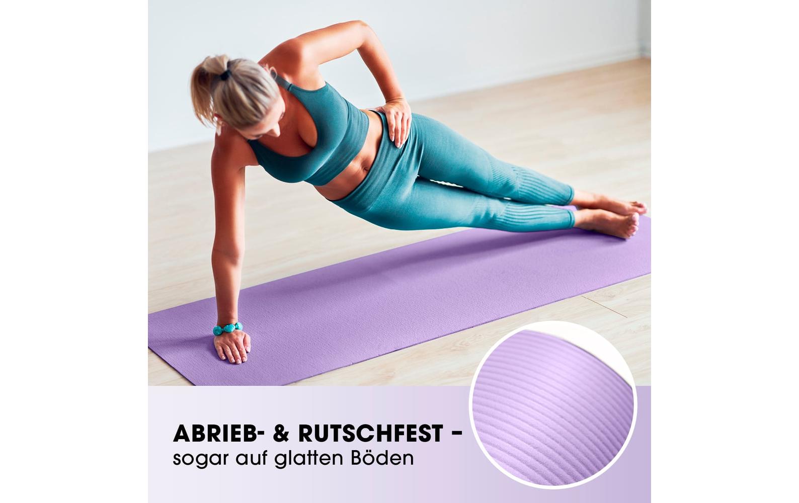 World Fitness – Fitnessmatte Yamuna – 183 × 61 × 1,5 cm – lila