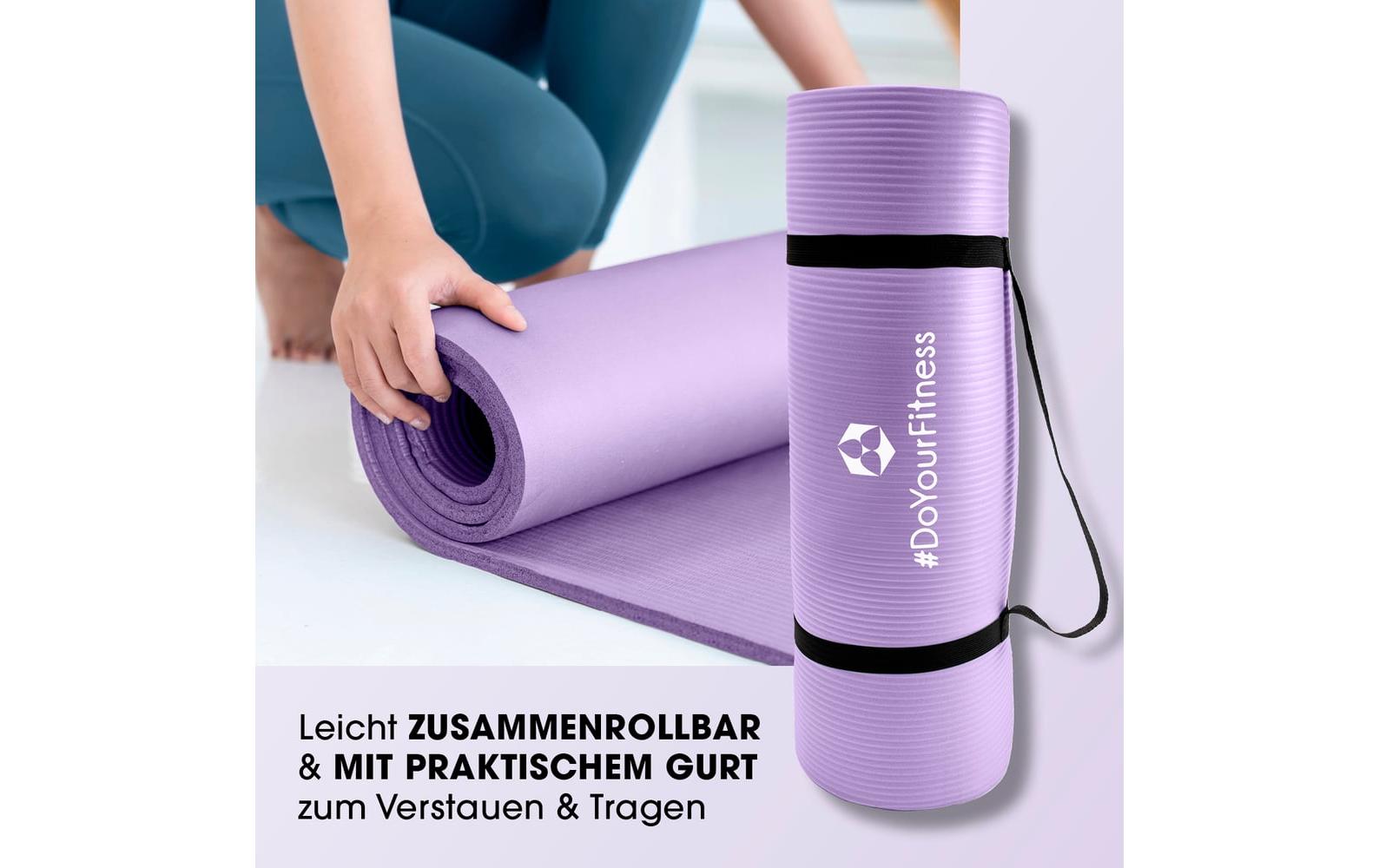 World Fitness – Fitnessmatte Yamuna – 183 × 61 × 1,5 cm – lila