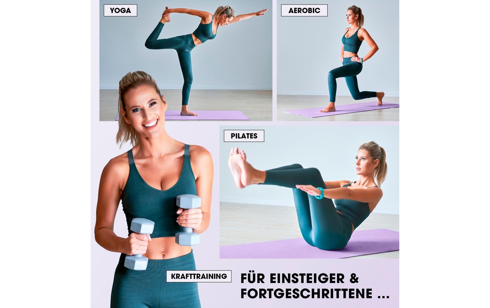 World Fitness – Fitnessmatte Yamuna – 183 × 61 × 1,5 cm – lila