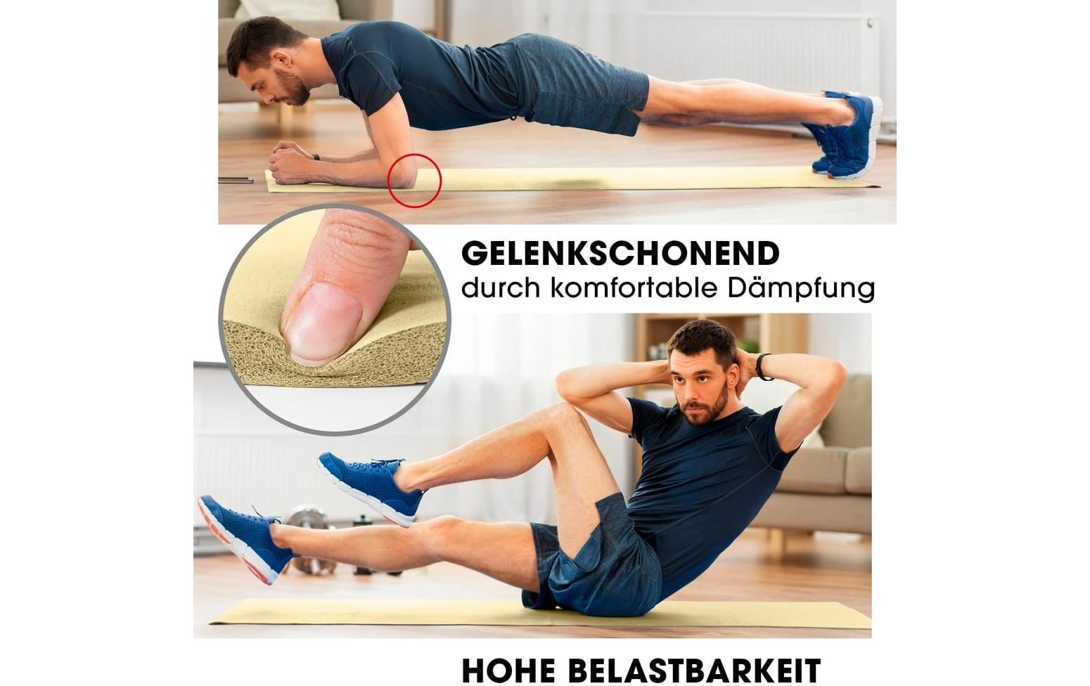 World Fitness Bodenschutzmatte – Nitrilkautschuk – 610 × 1830 mm – 20 mm