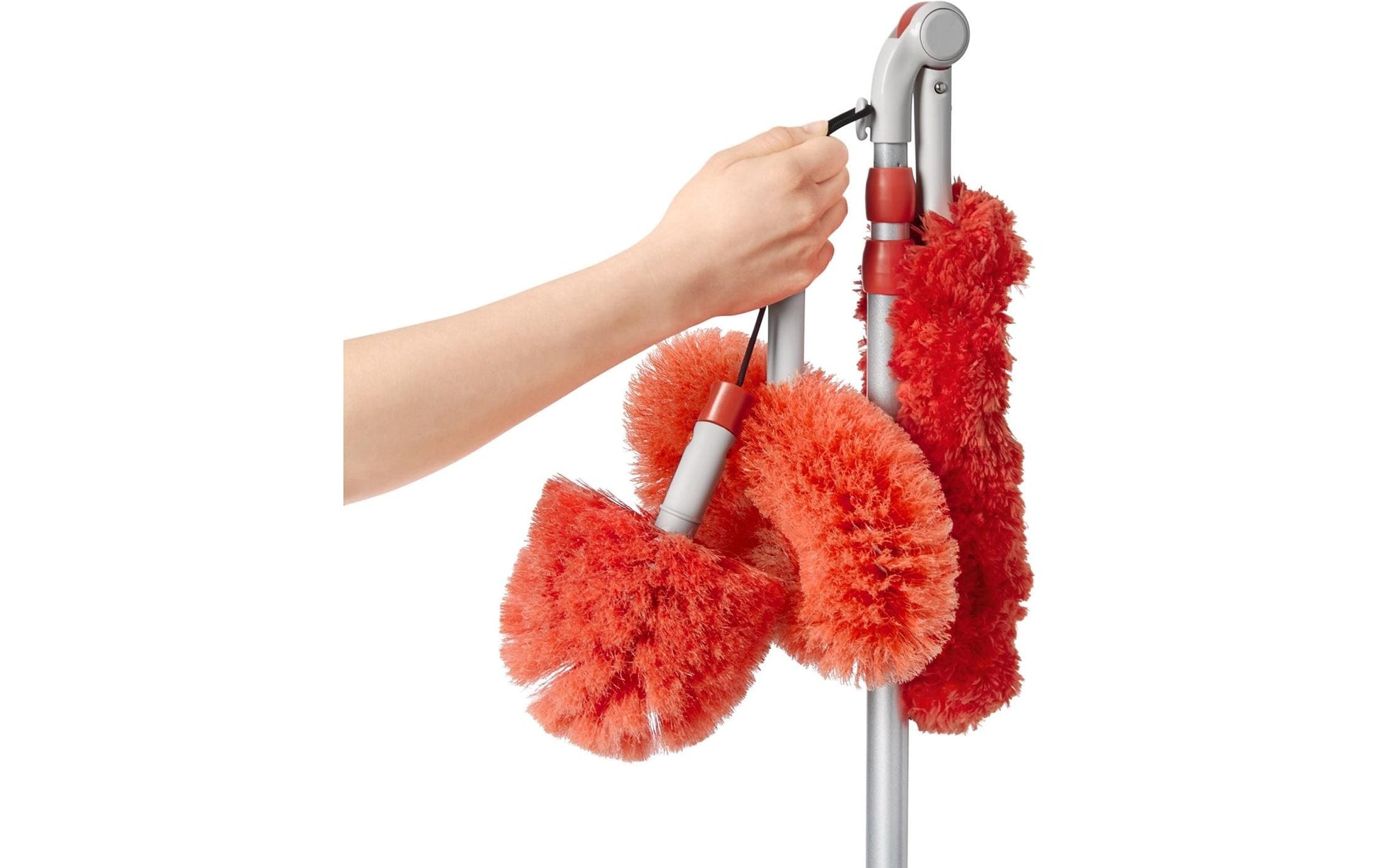Oxo Good Grips Besen – Mikrofaser, Teleskopstiel, Orange
