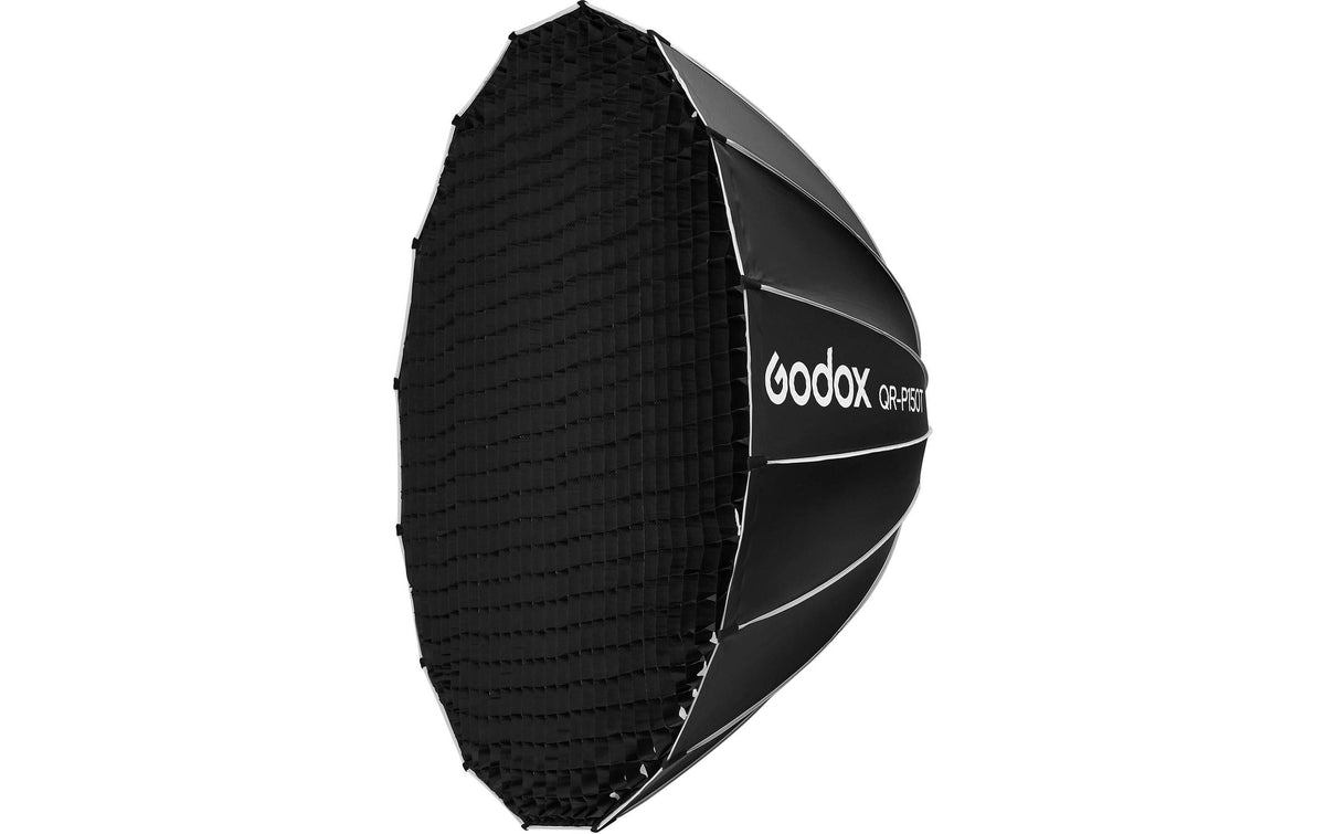 Godox QR-P150TGRID Softbox-Grid – rund, Durchmesser 1'500 mm, Tiefe 310 mm, Nylon – für QT-P150T – schwarz