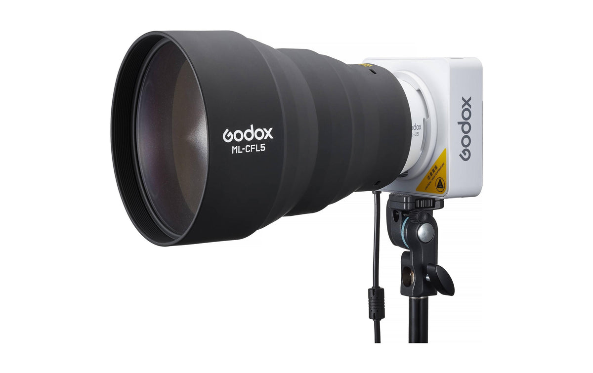 Godox ML-CFL5 faltbarer Fresnel – Ø150 mm, Silikon – für ML100BI, ML100R – Schwarz