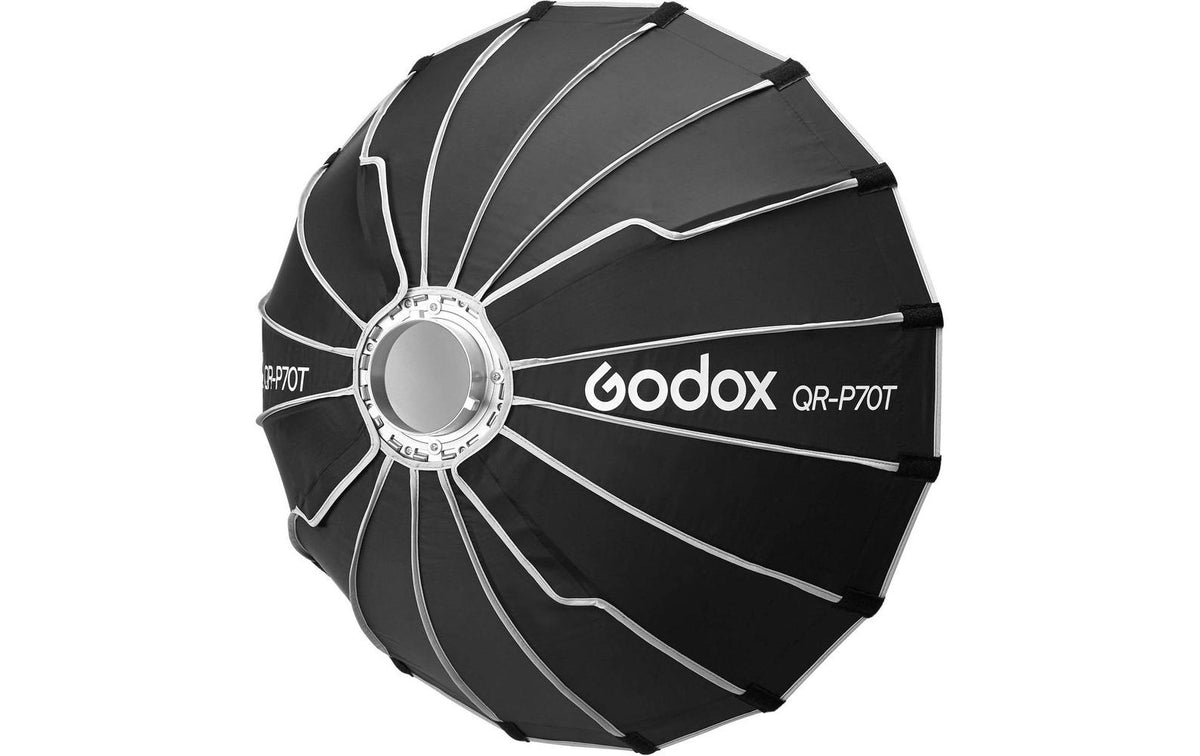 Godox QR-P70T Softbox – Ø 700 mm, Bowens-Mount – Schwarz