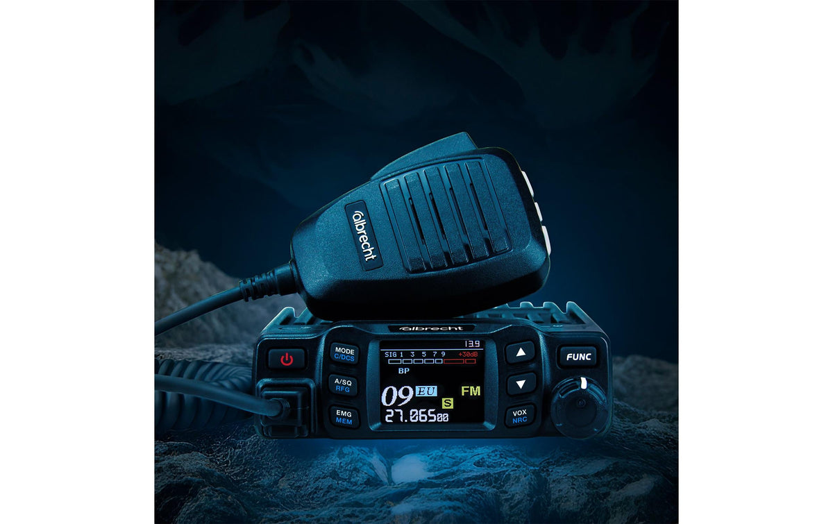 Albrecht AE 5900 Mini SSB – CB-Funkgerät, Netzbetrieb, Schwarz, 165×122×35 mm, 700 g