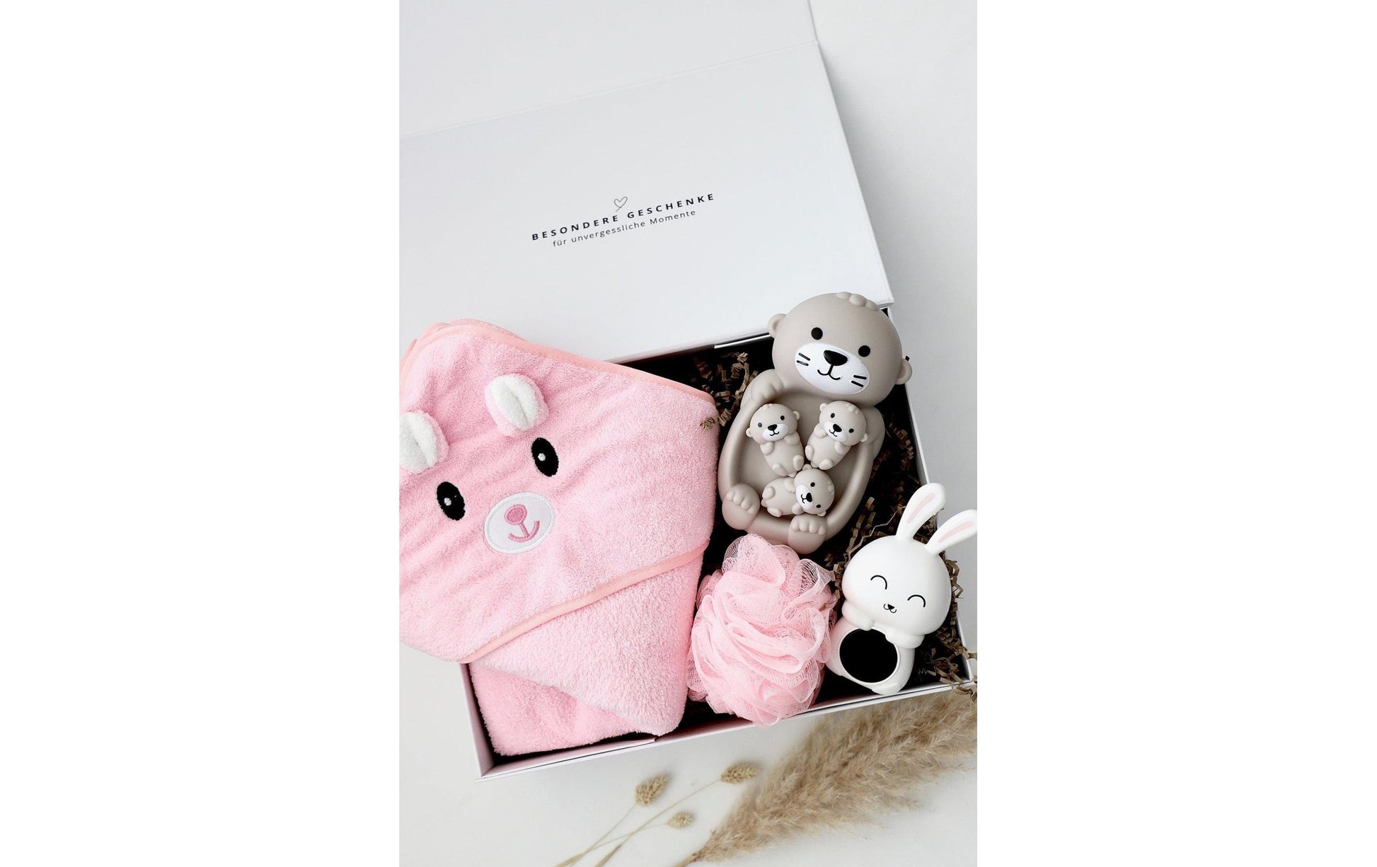 Oykami Badebox Bär – Rosa – Kunststoff, Textil