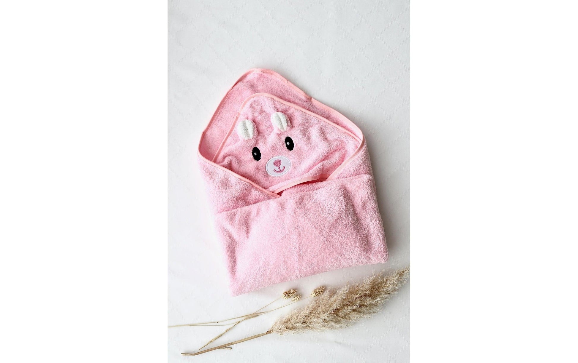 Oykami Badebox Bär – Rosa – Kunststoff, Textil