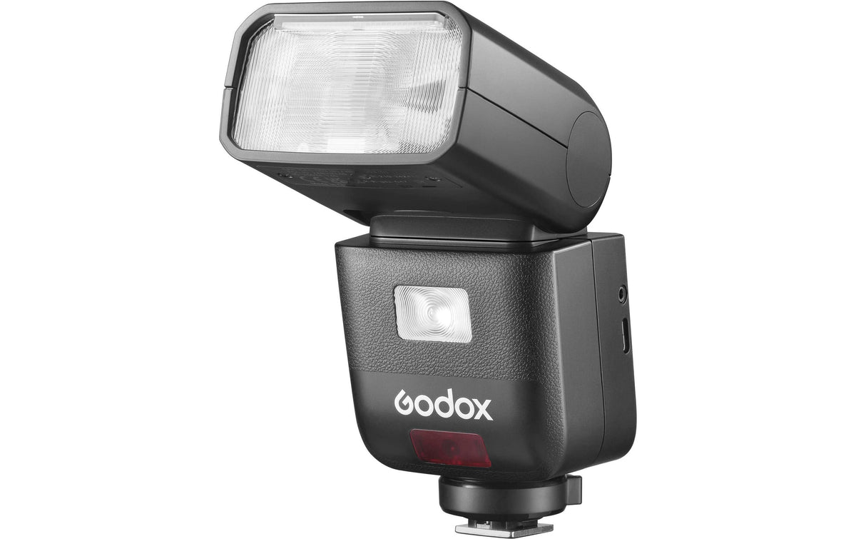 Godox V480N Blitzgerät – Li-Ion Akku 2200 mAh, Leitzahl 50 – für Nikon – Schwarz
