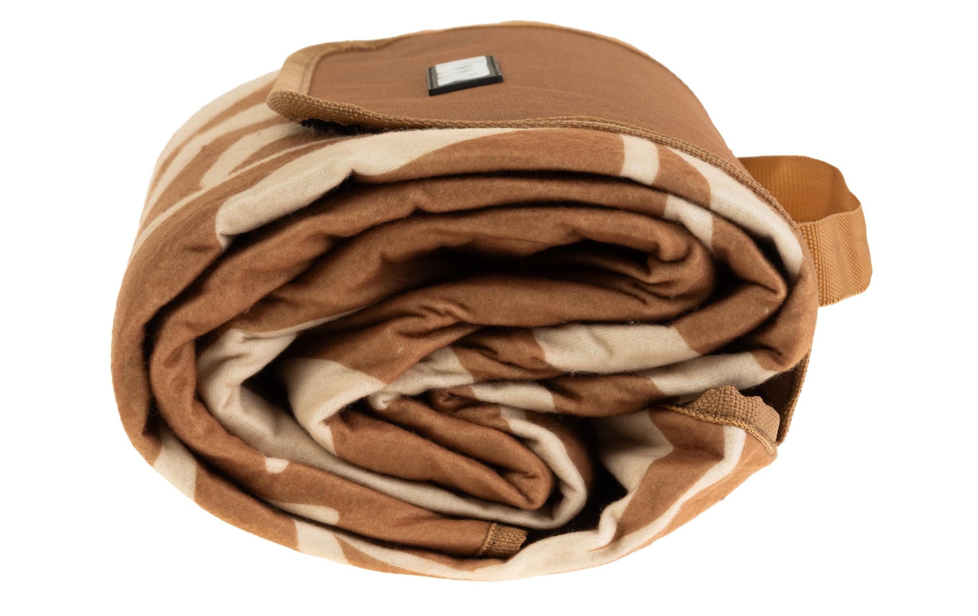 Koor Leaves Wohndecke – Mikropolyester, Braun – 135 × 160 cm