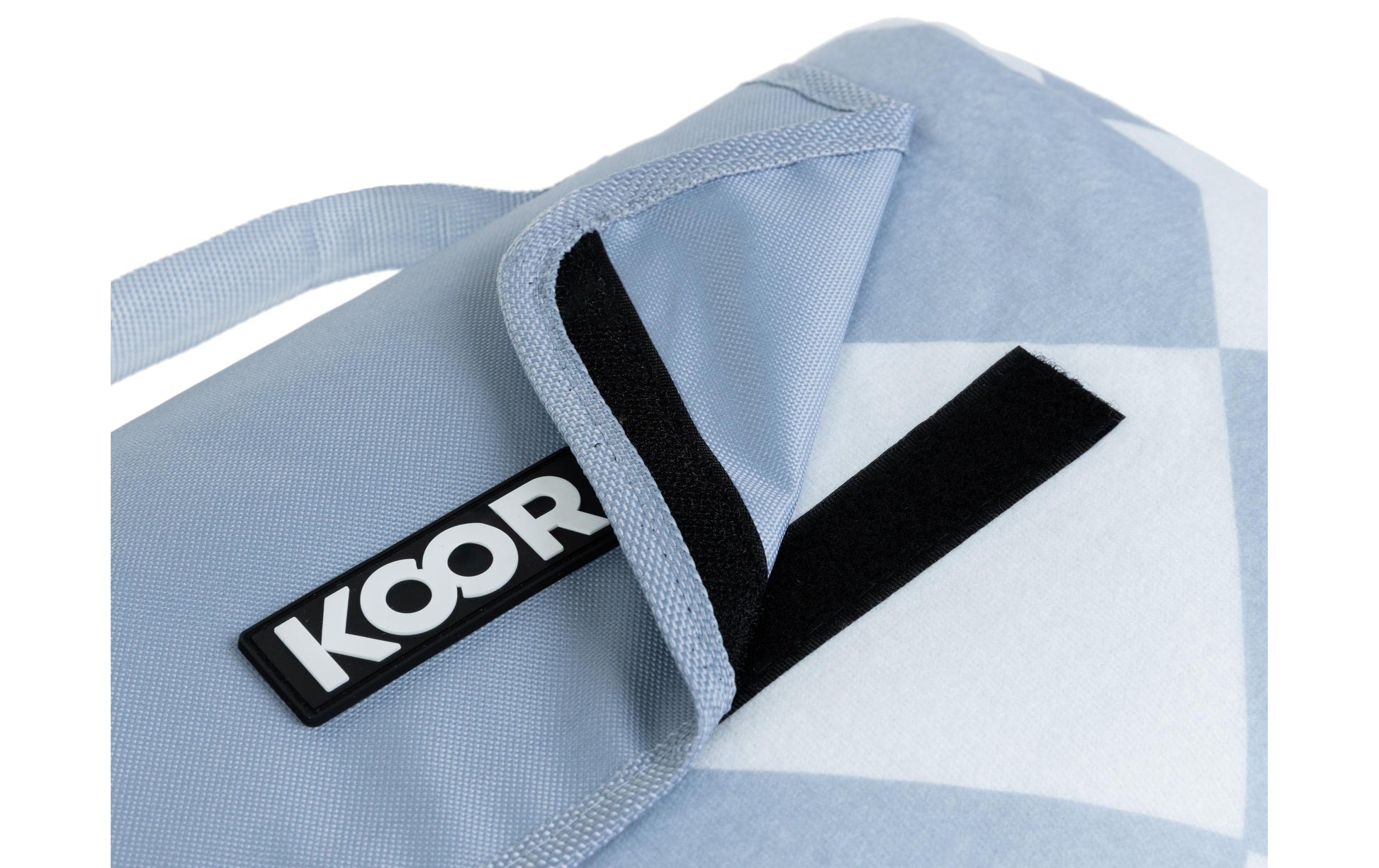 Koor Wohndecke – Mikropolyester, Blau, Weiss – 135 × 160 cm