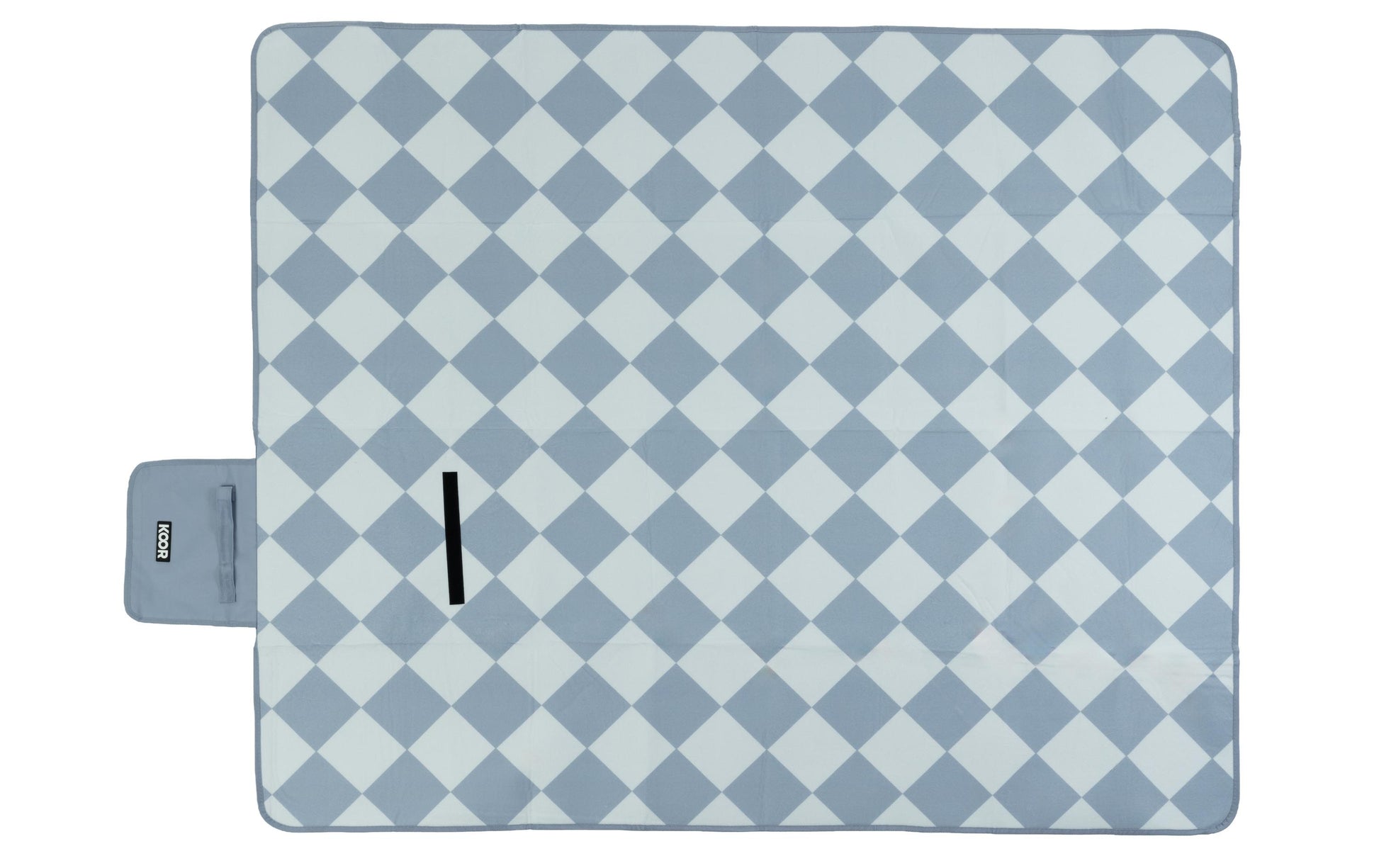 Koor Wohndecke – Mikropolyester, Blau, Weiss – 135 × 160 cm