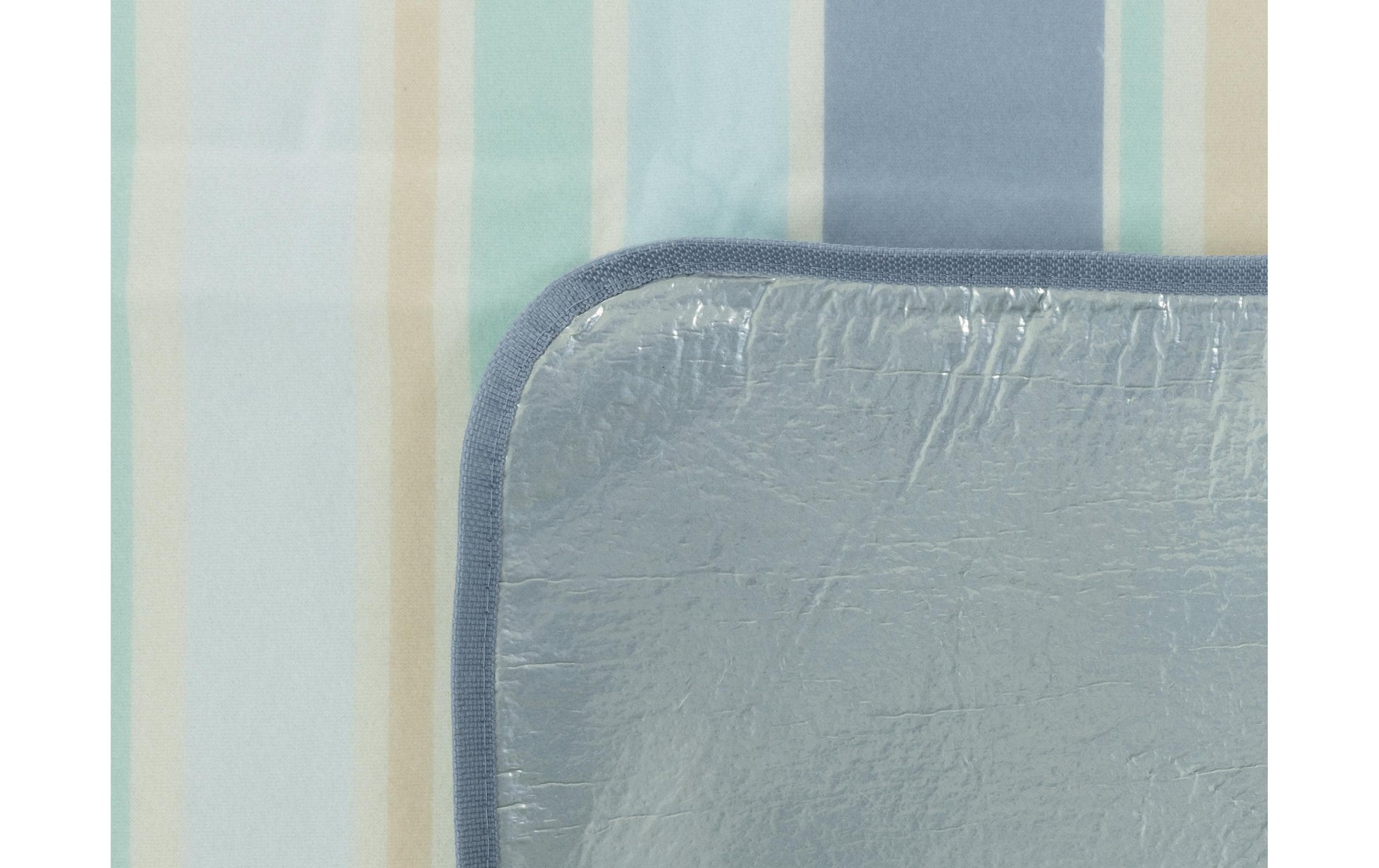 Koor Stripe Skyline Wohndecke – Mikropolyester, Blau, Weiss – 150 × 200 cm