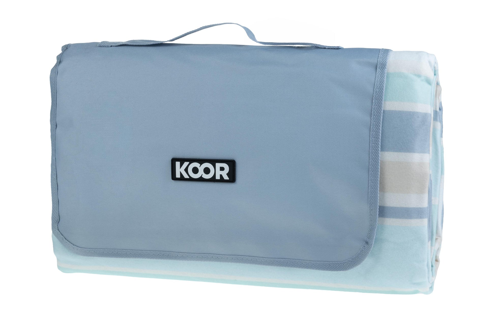 Koor Stripe Skyline Wohndecke – Mikropolyester, Blau, Weiss – 150 × 200 cm