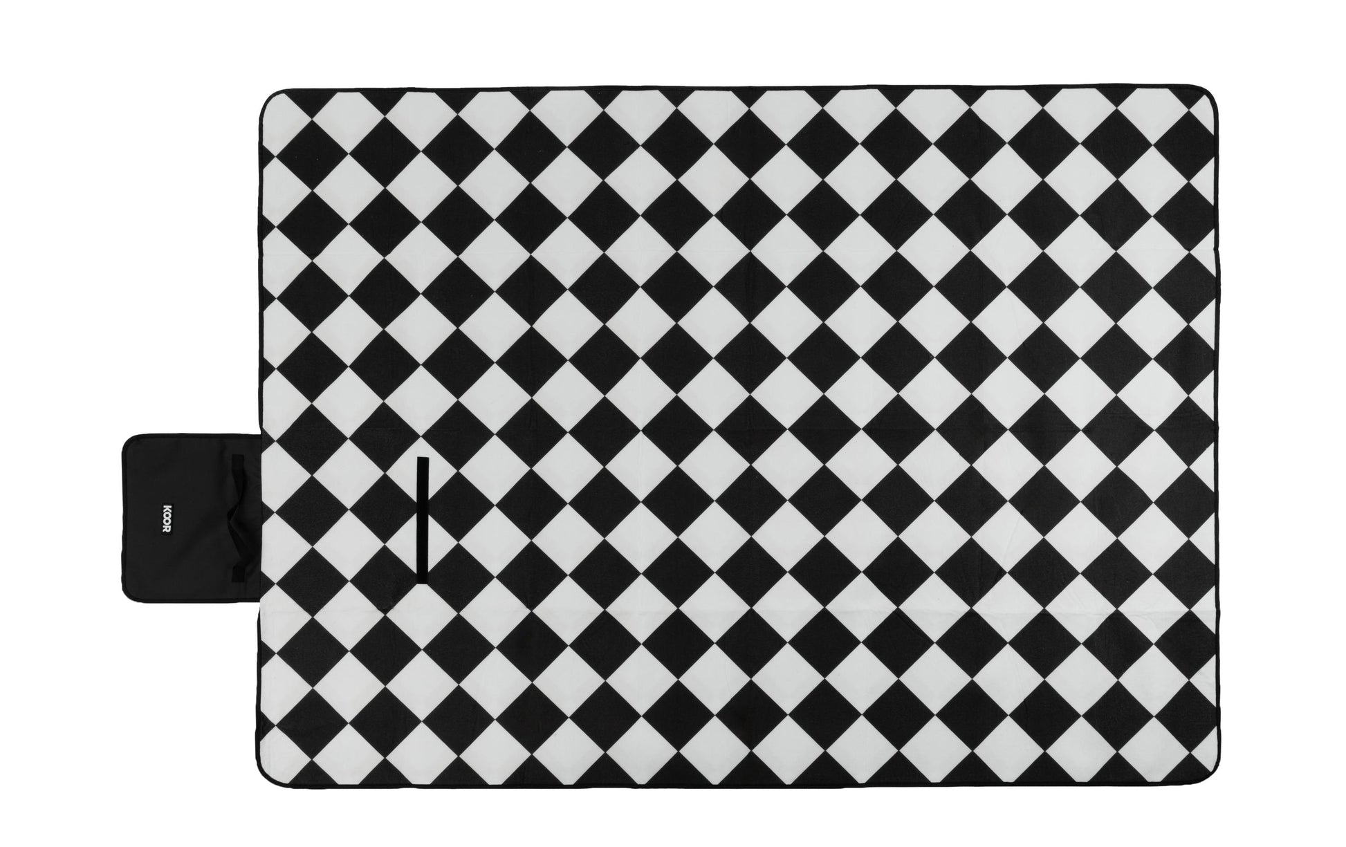 KOOR Diamond Wohndecke – Mikropolyester, Schwarz – 150 × 200 cm