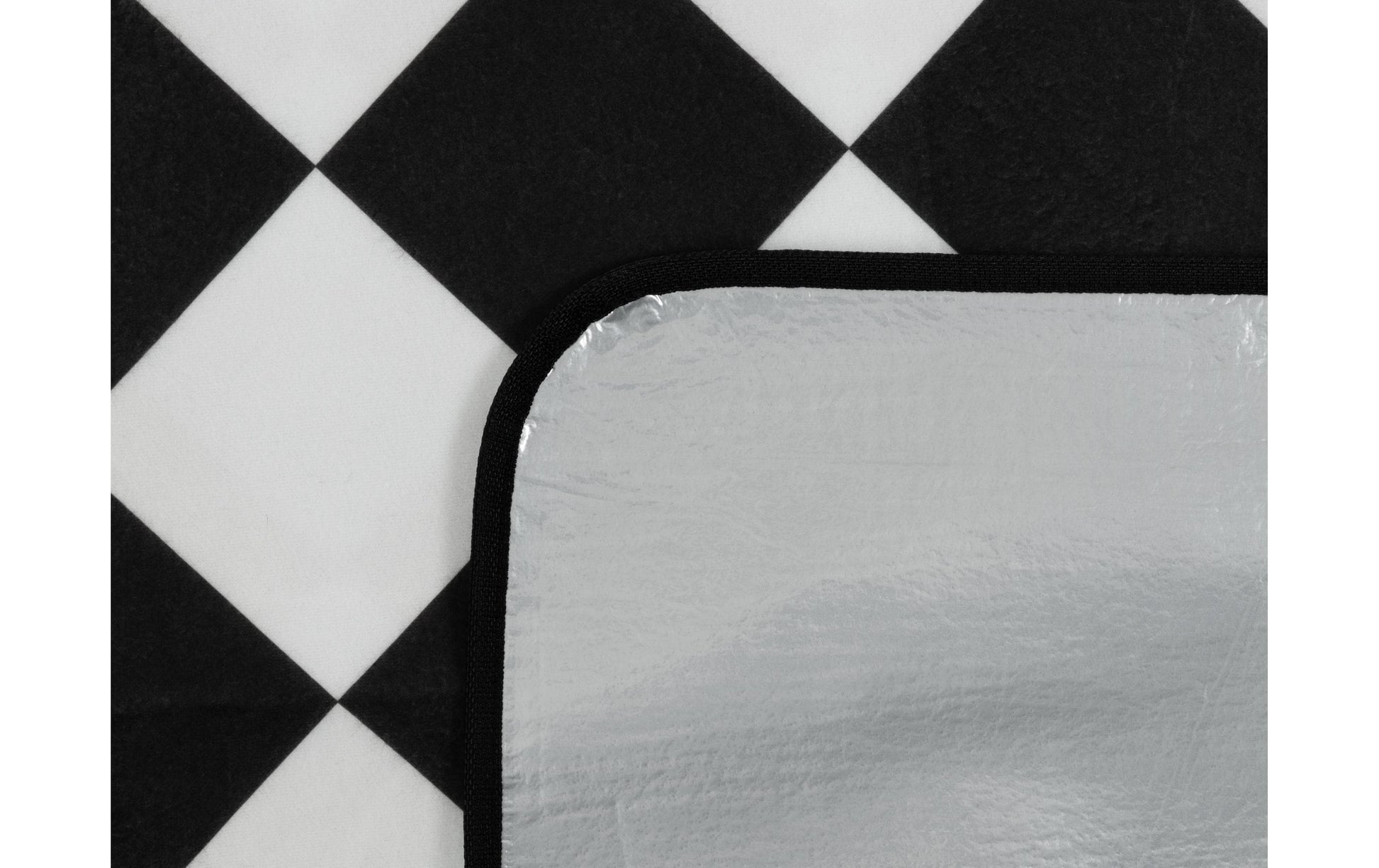 KOOR Diamond Wohndecke – Mikropolyester, Schwarz – 150 × 200 cm
