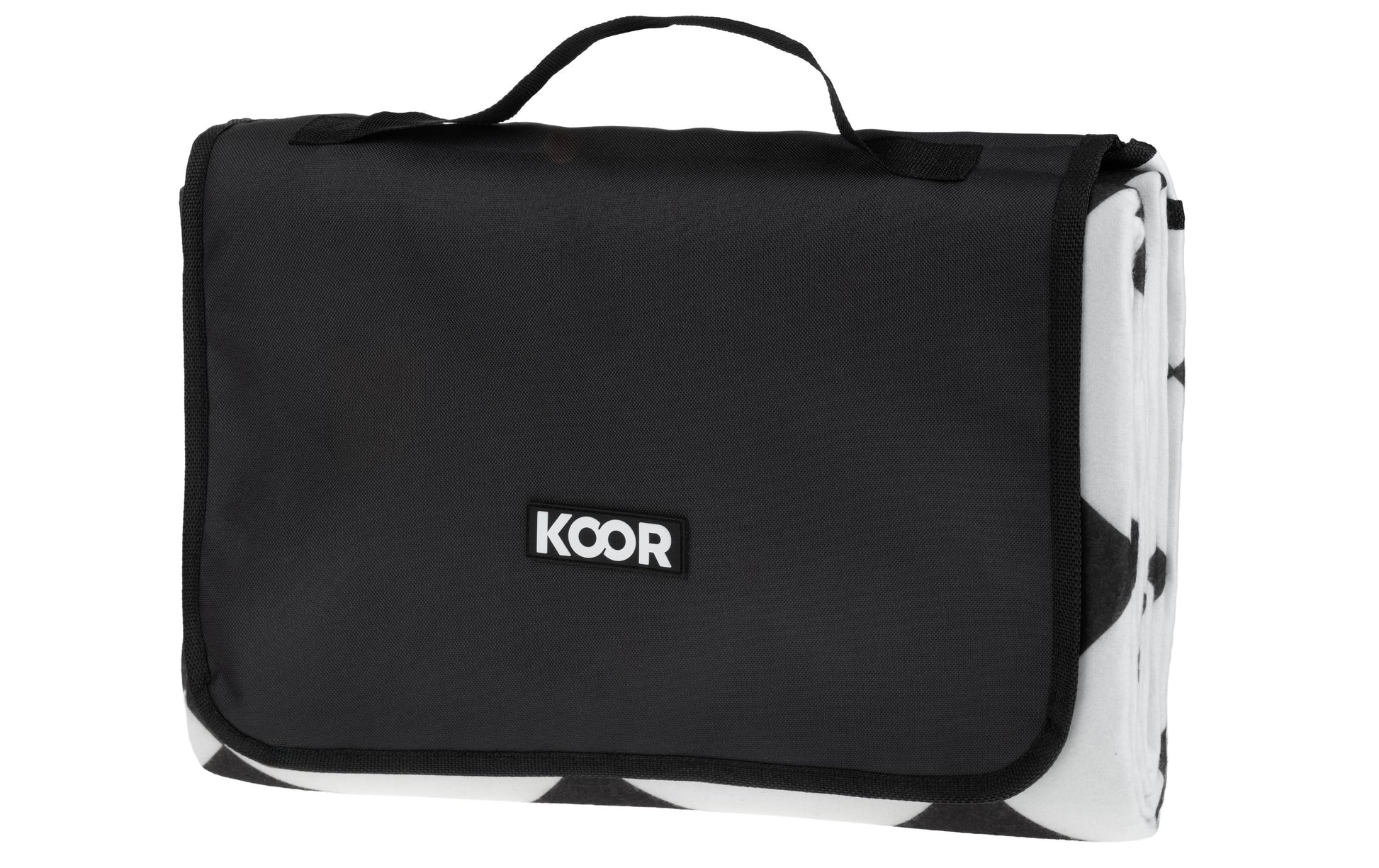 KOOR Diamond Wohndecke – Mikropolyester, Schwarz – 150 × 200 cm