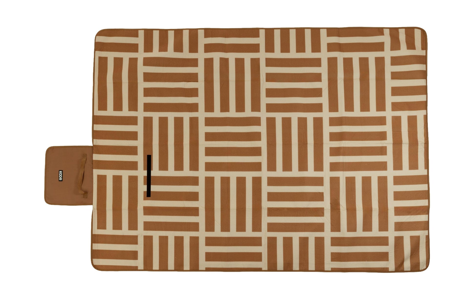 Koor Wohndecke – Mikropolyester, Beige/Braun – 150 × 200 cm