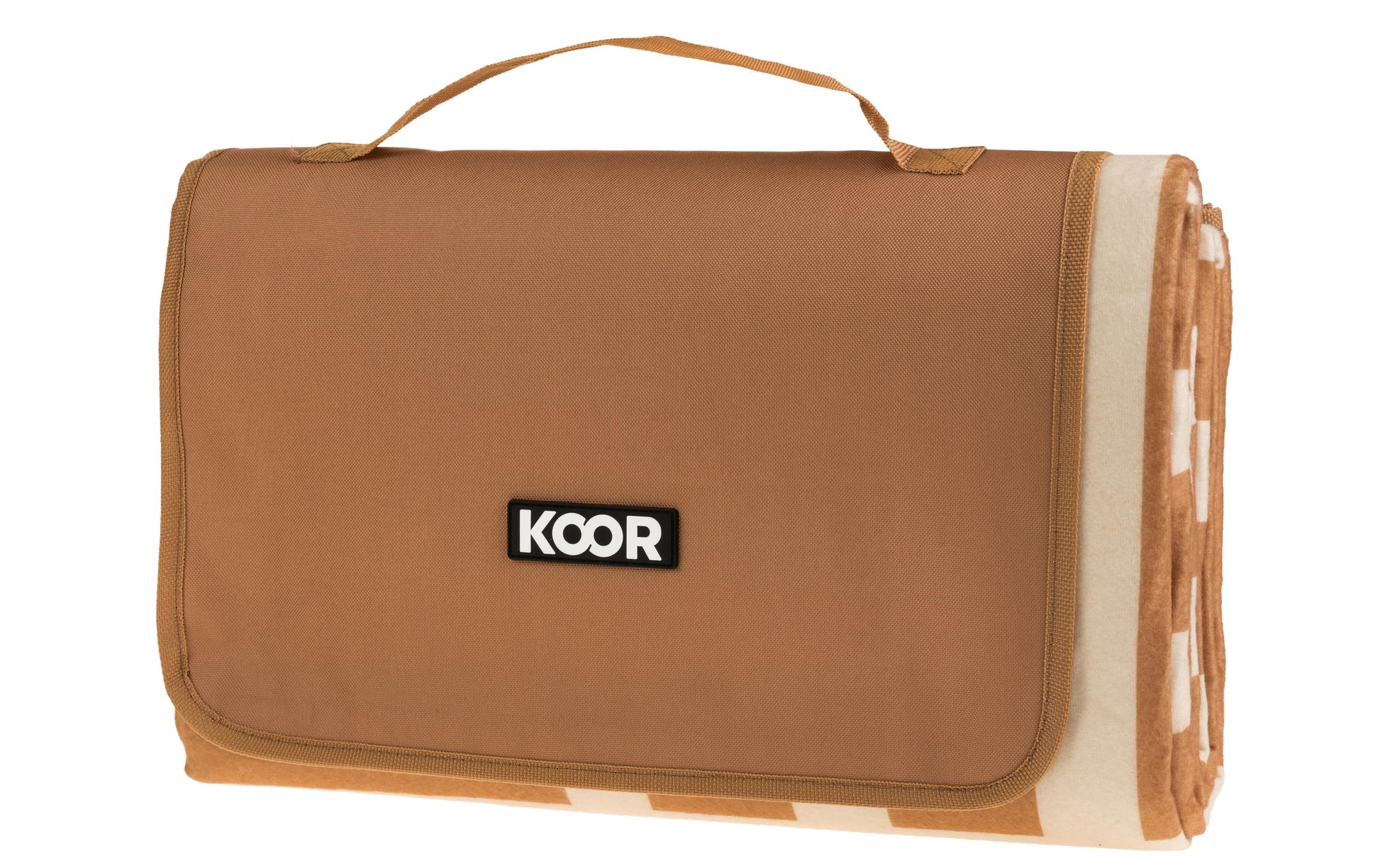 Koor Wohndecke – Mikropolyester, Beige/Braun – 150 × 200 cm