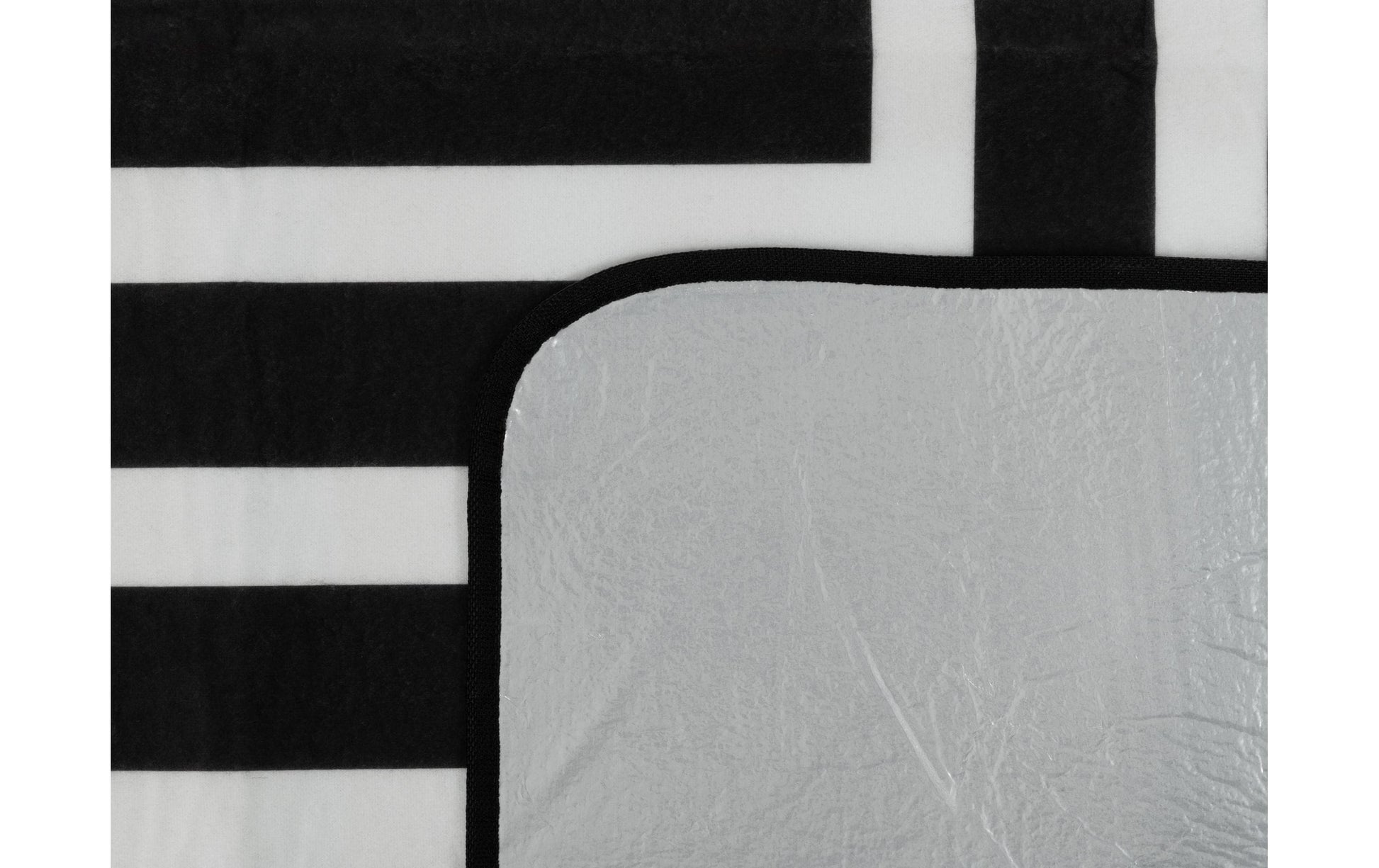 Koor Wohndecke – Mikropolyester, Schwarz/Weiss – 200 × 250 cm