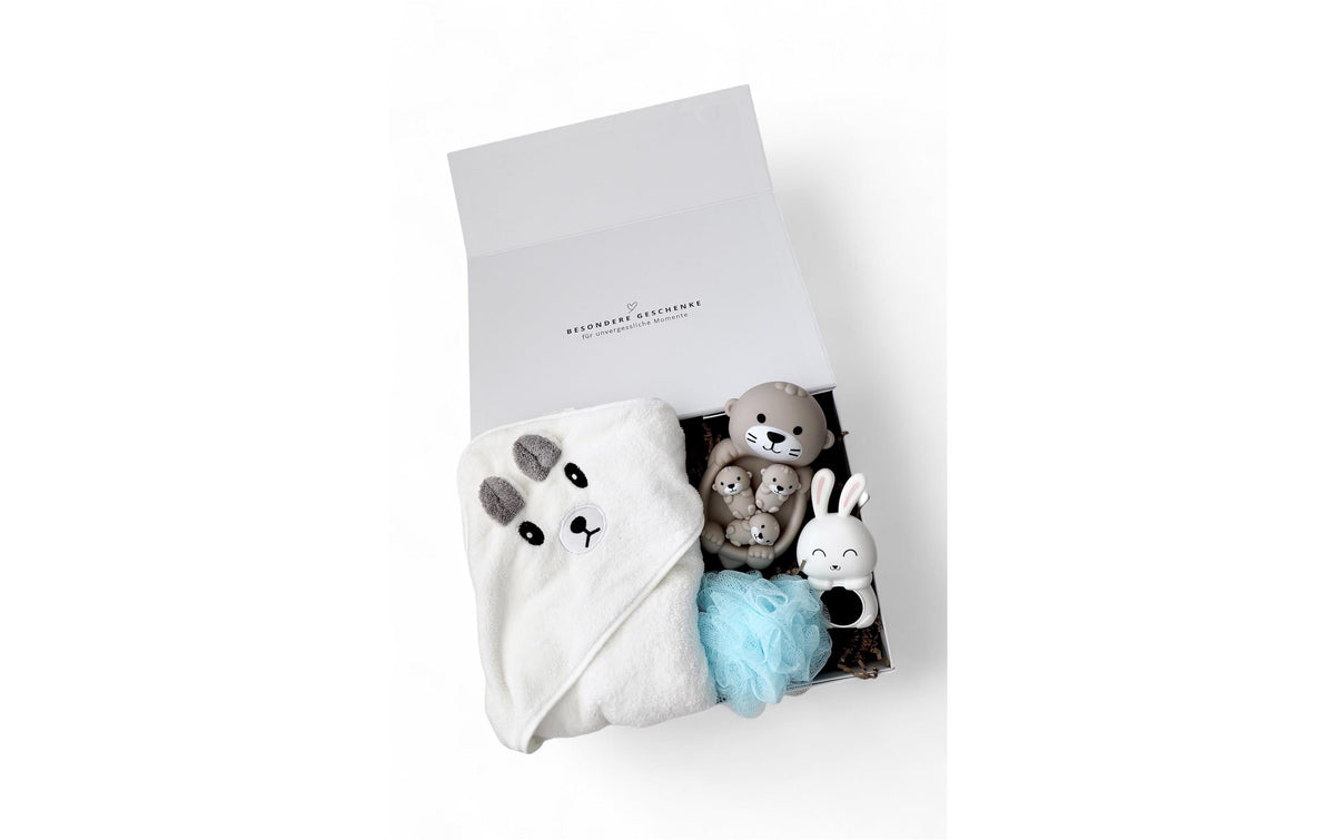 Oykami Aufbewahrungsbox (Bad) – Kunststoff/Textil, Blau