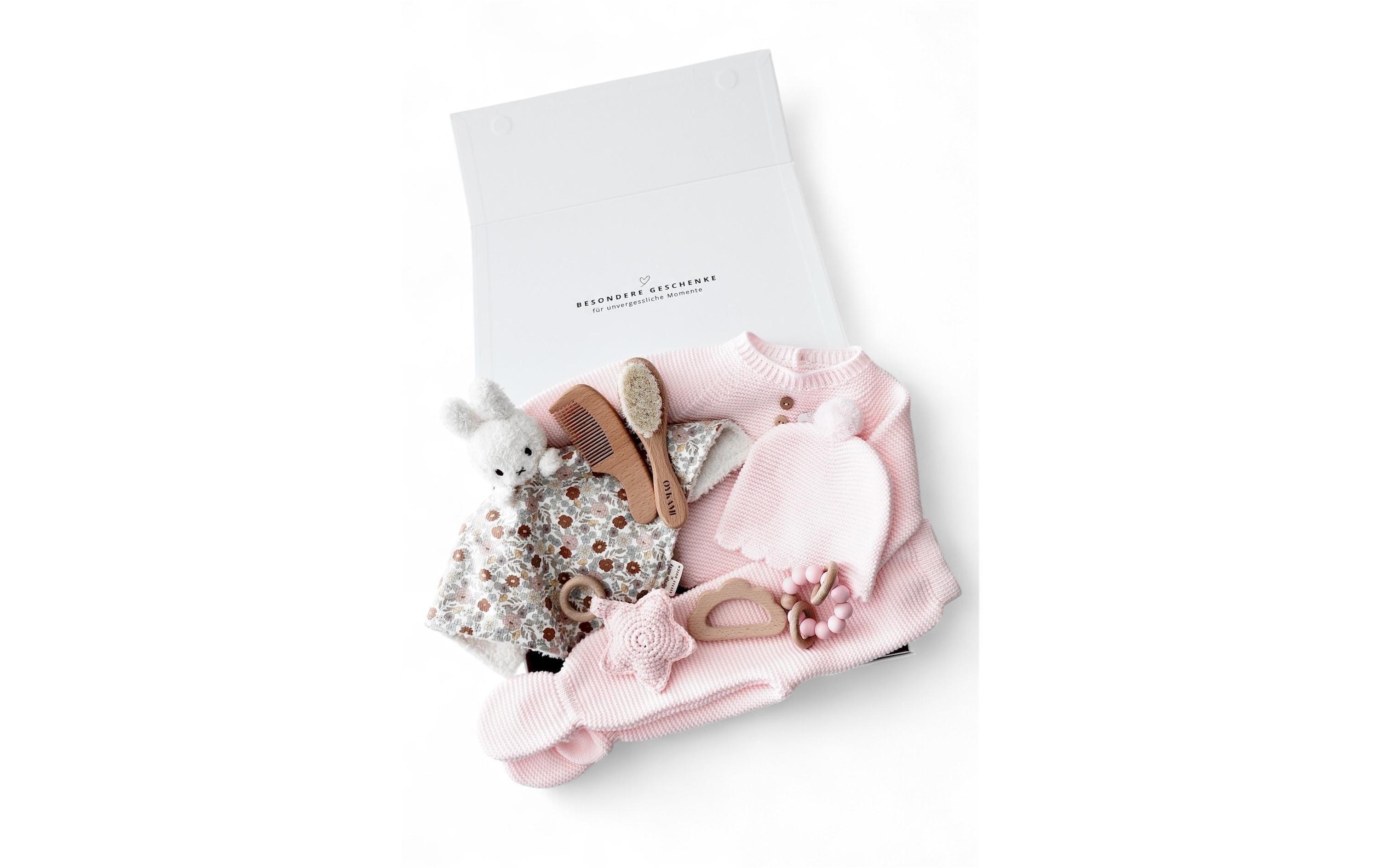Oykami Geschenkbox – Buche, Textil, Rosa