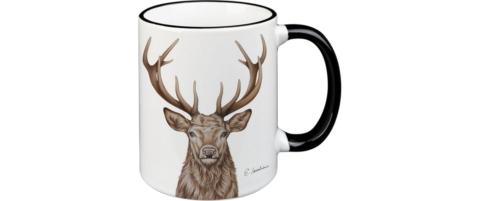 Creanorm Kaffeebecher – 330 ml, Ø 8,3 cm, Porzellan, Schwarz, spülmaschinenfest, mikrowellengeeignet
