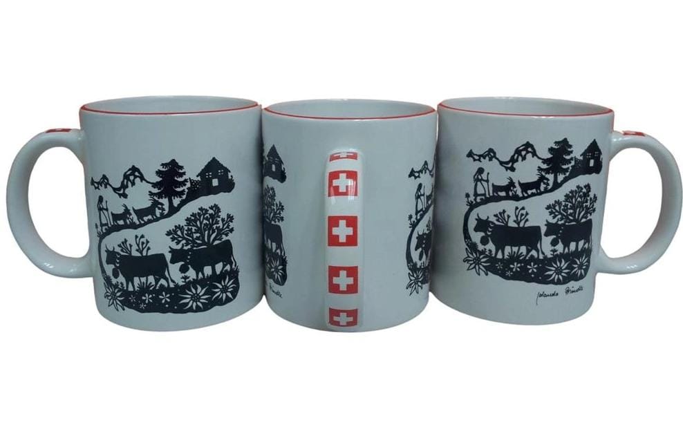 Creanorm Universaltasse – 12er Set, 350 ml, Keramik, Weiss, spülmaschinenfest, mikrowellengeeignet