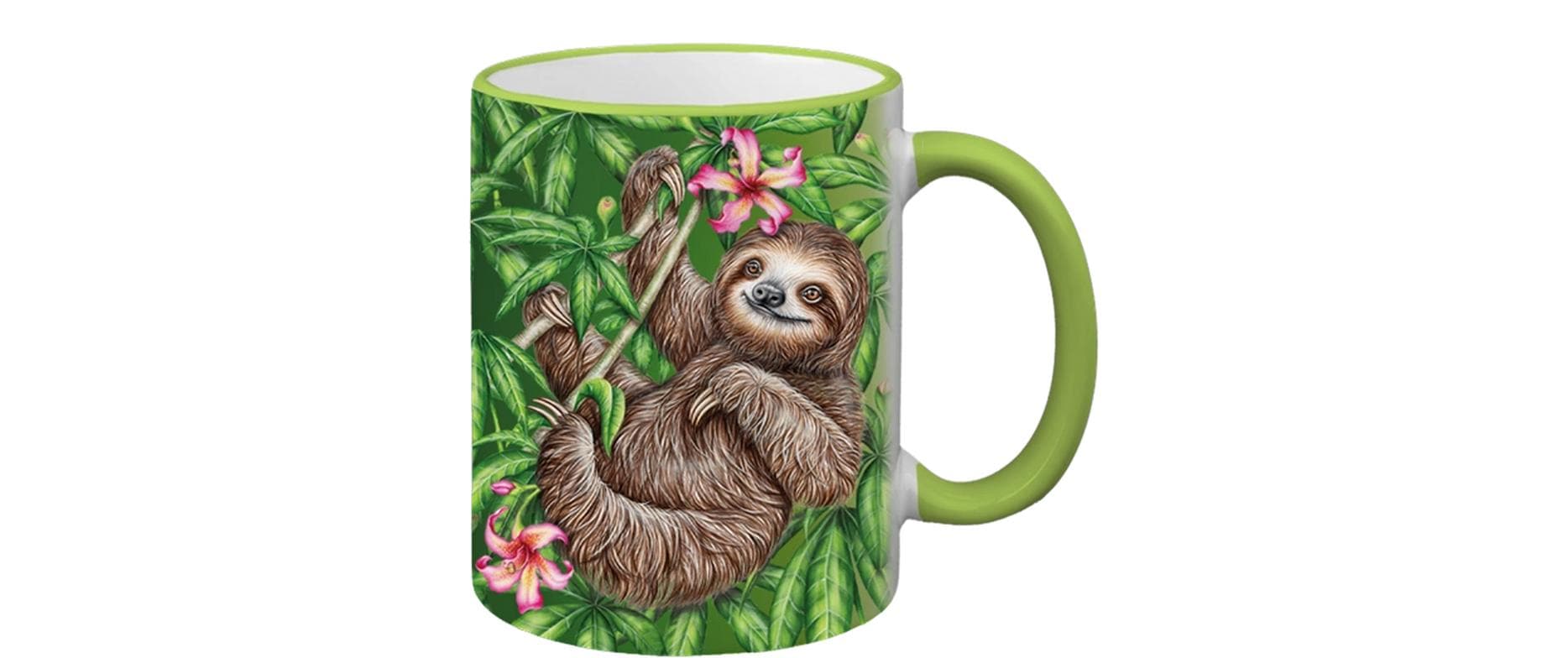 Creanorm Wild Faultier Tasse – 12er Set, 330 ml, Ø 8,3 cm, H 9,7 cm, Keramik, spülmaschinenfest