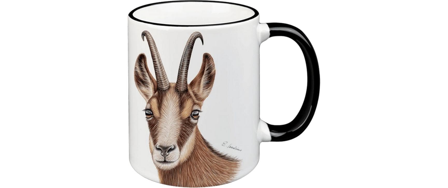 Creanorm Tasse – 12er Set, 330 ml, Ø 8,3 cm, H 9,7 cm, Keramik, Schwarz/Weiss, mit Henkel, spülmaschinenfest