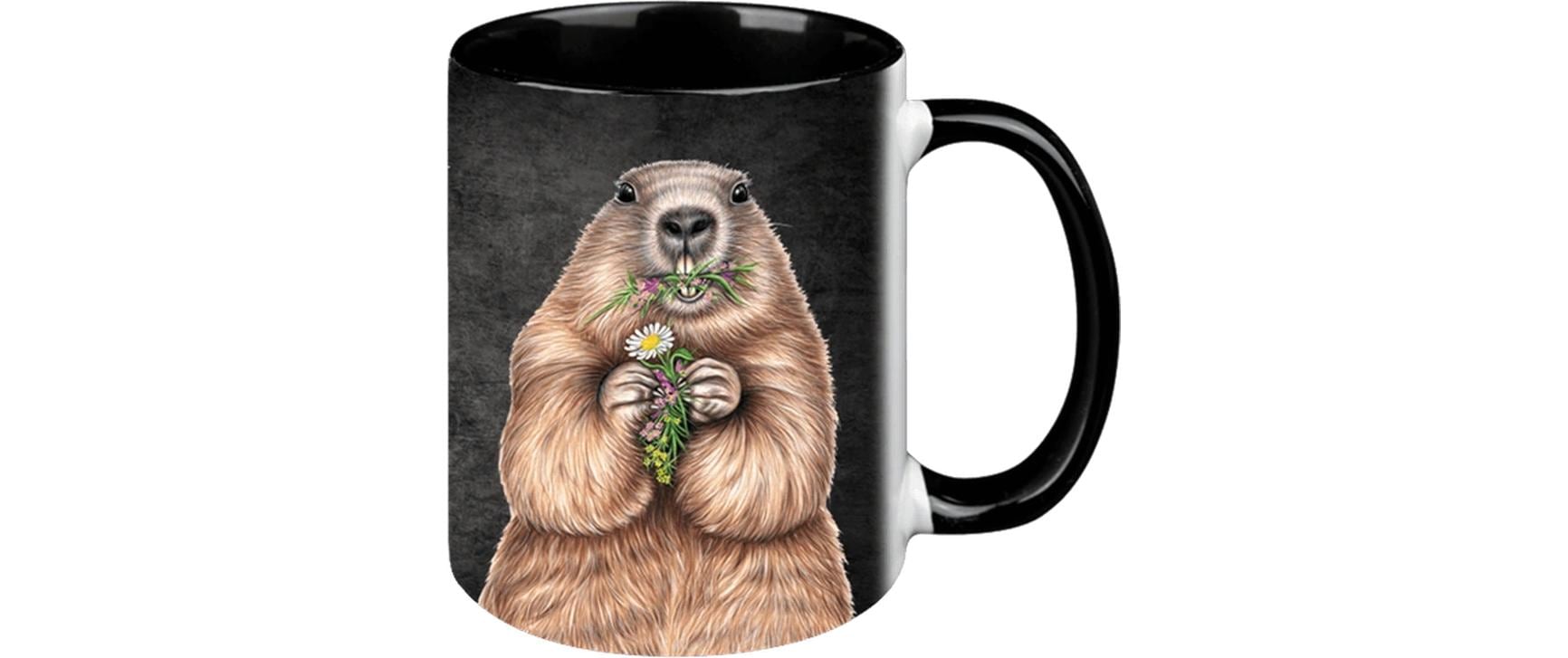 Creanorm Murmelier Tasse – 12er Set, 330 ml, Ø 8,3 cm, H 9,7 cm, Keramik, spülmaschinenfest