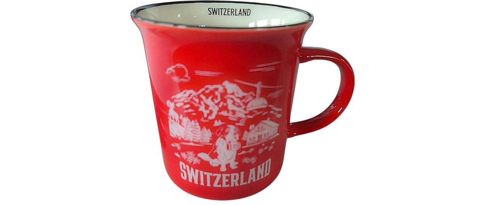 Creanorm Tasse – 12er Set, 330 ml, Keramik, Rot, spülmaschinenfest, mikrowellengeeignet